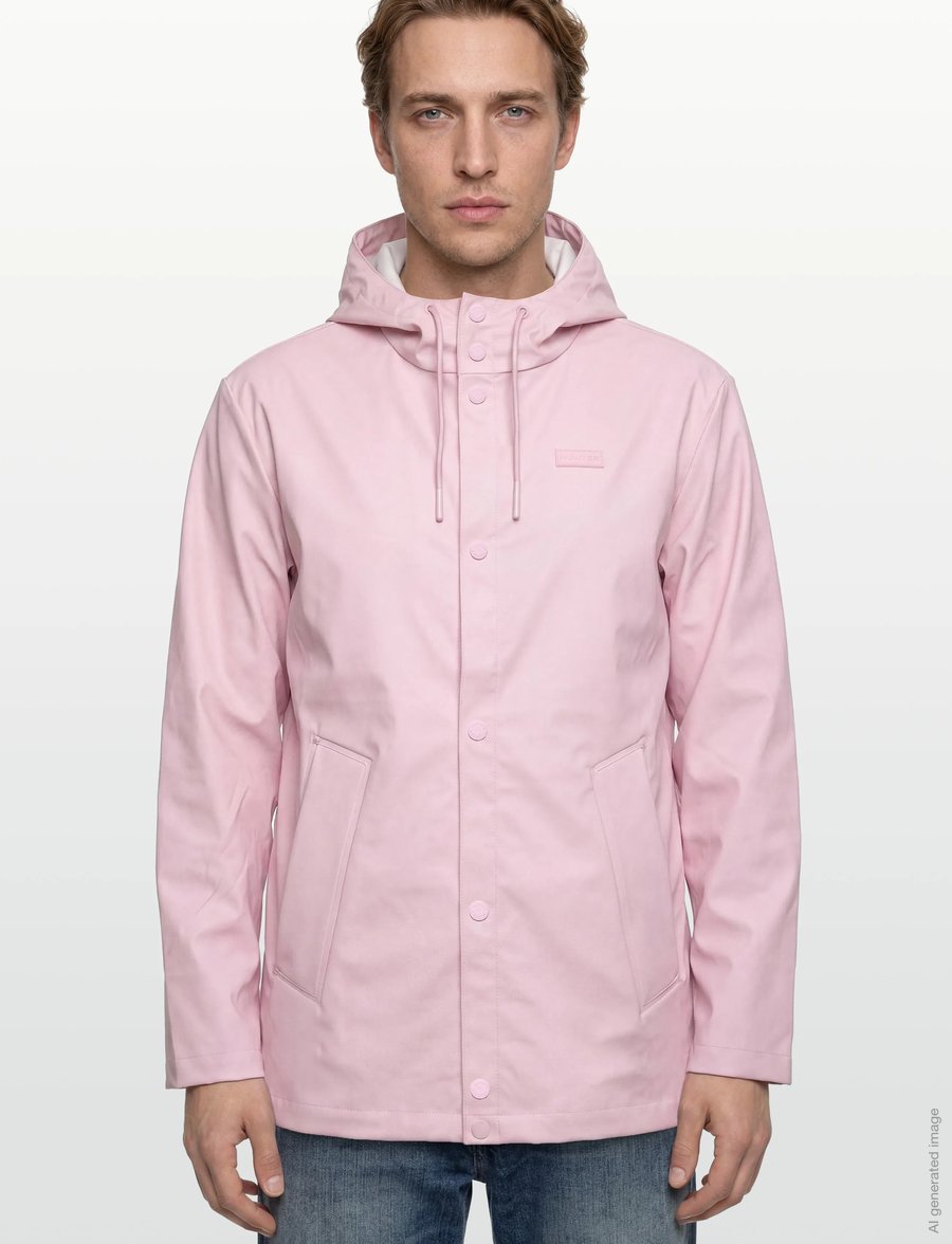 Hunter - IZZY PU HOODED JACKET - regnjackor - parfait pink - 3