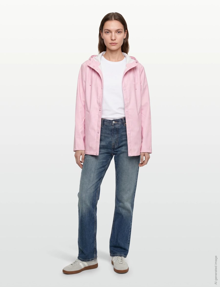 Hunter - IZZY PU HOODED JACKET - regnjackor - parfait pink - 4
