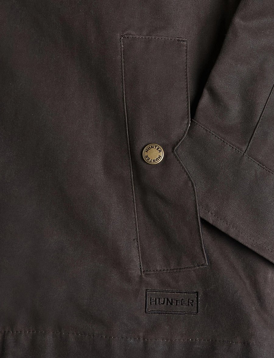 Hunter - LEITH WAXED JACKET - chocolate brown - 3