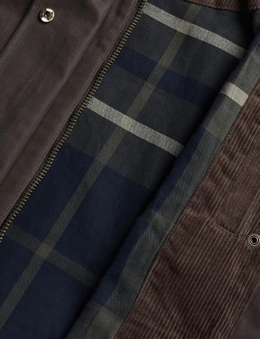 Hunter - LEITH WAXED JACKET - chocolate brown - 4