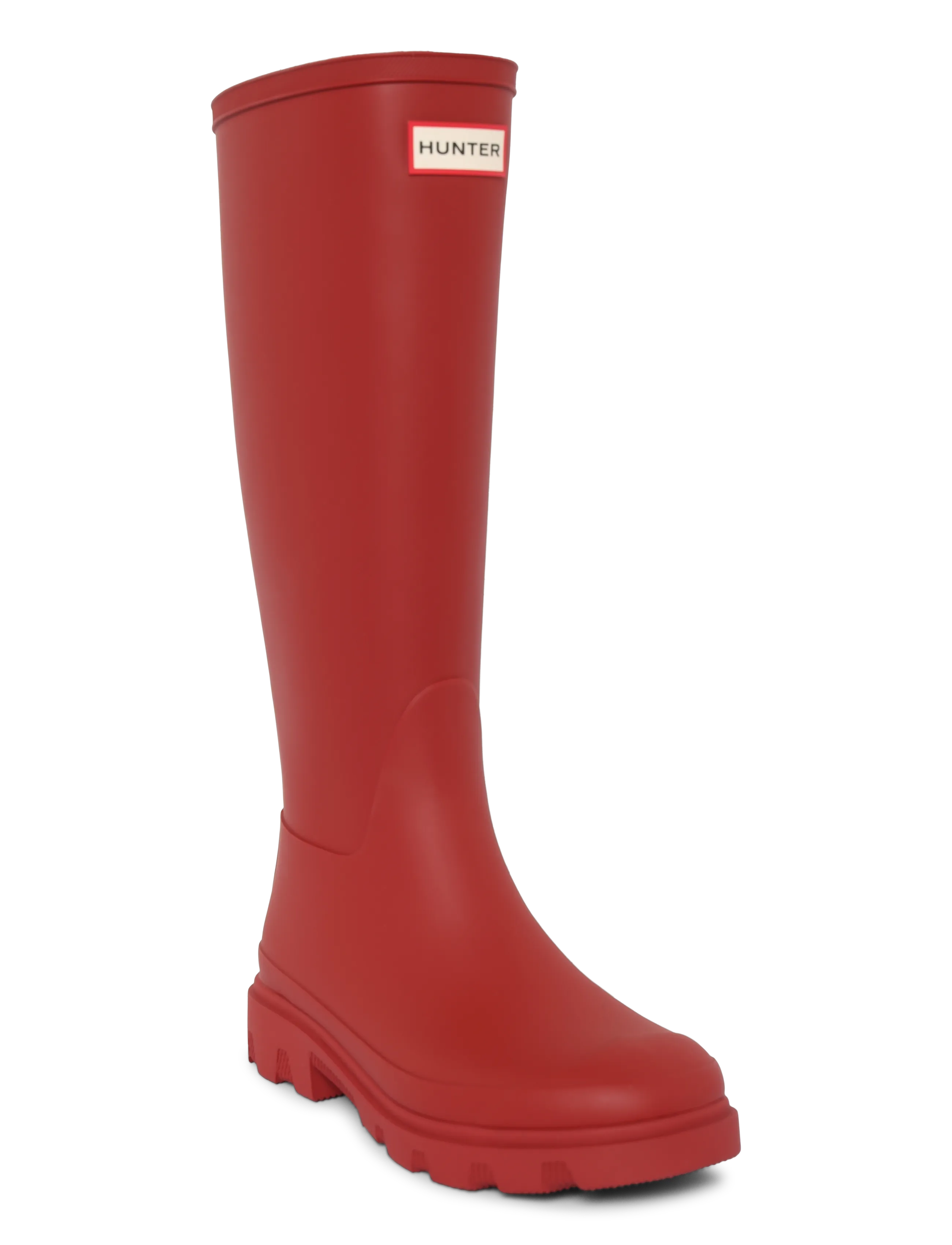 Hunter UNISEX DOWNPOUR TALL BOOT - Hunter - MILITARY RED / red