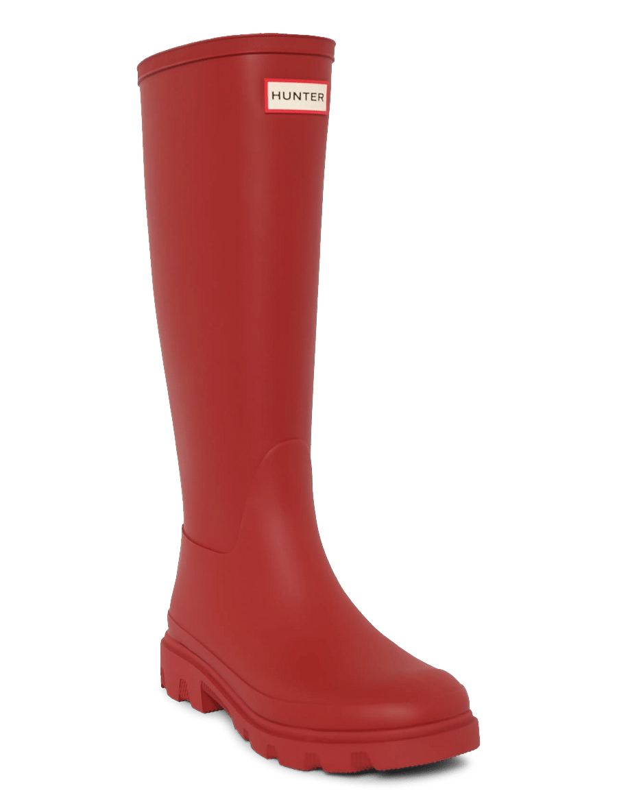 Hunter - UNISEX DOWNPOUR TALL BOOT - igapäevane stiil - military red - 0