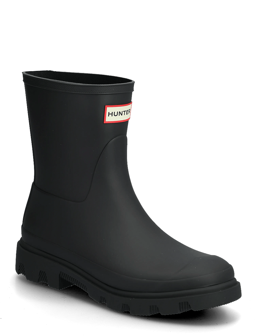 Hunter - UNISEX DOWNPOUR SHORT BOOT - regnstövlar - black - 0