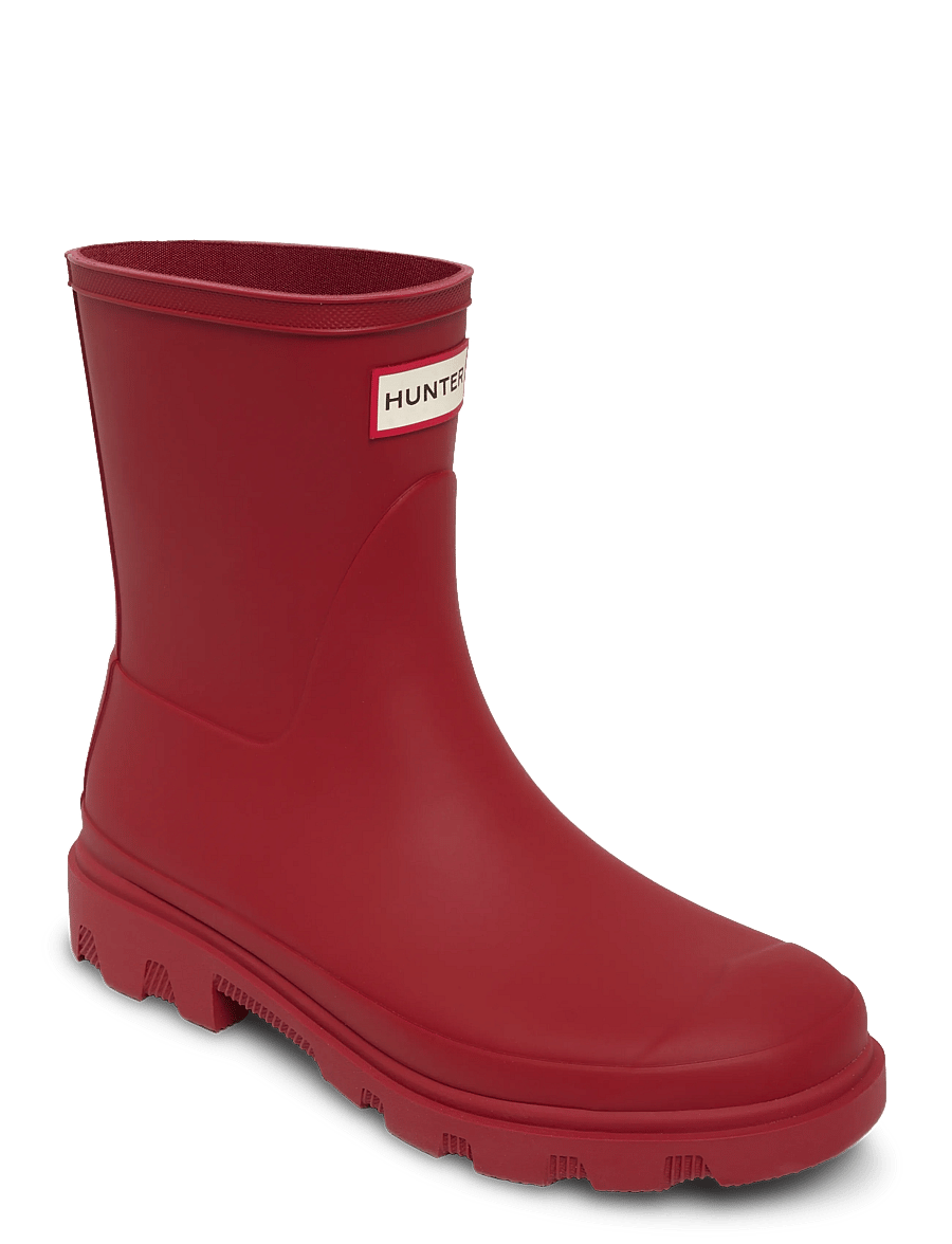 Hunter - UNISEX DOWNPOUR SHORT BOOT - igapäevane stiil - military red - 0