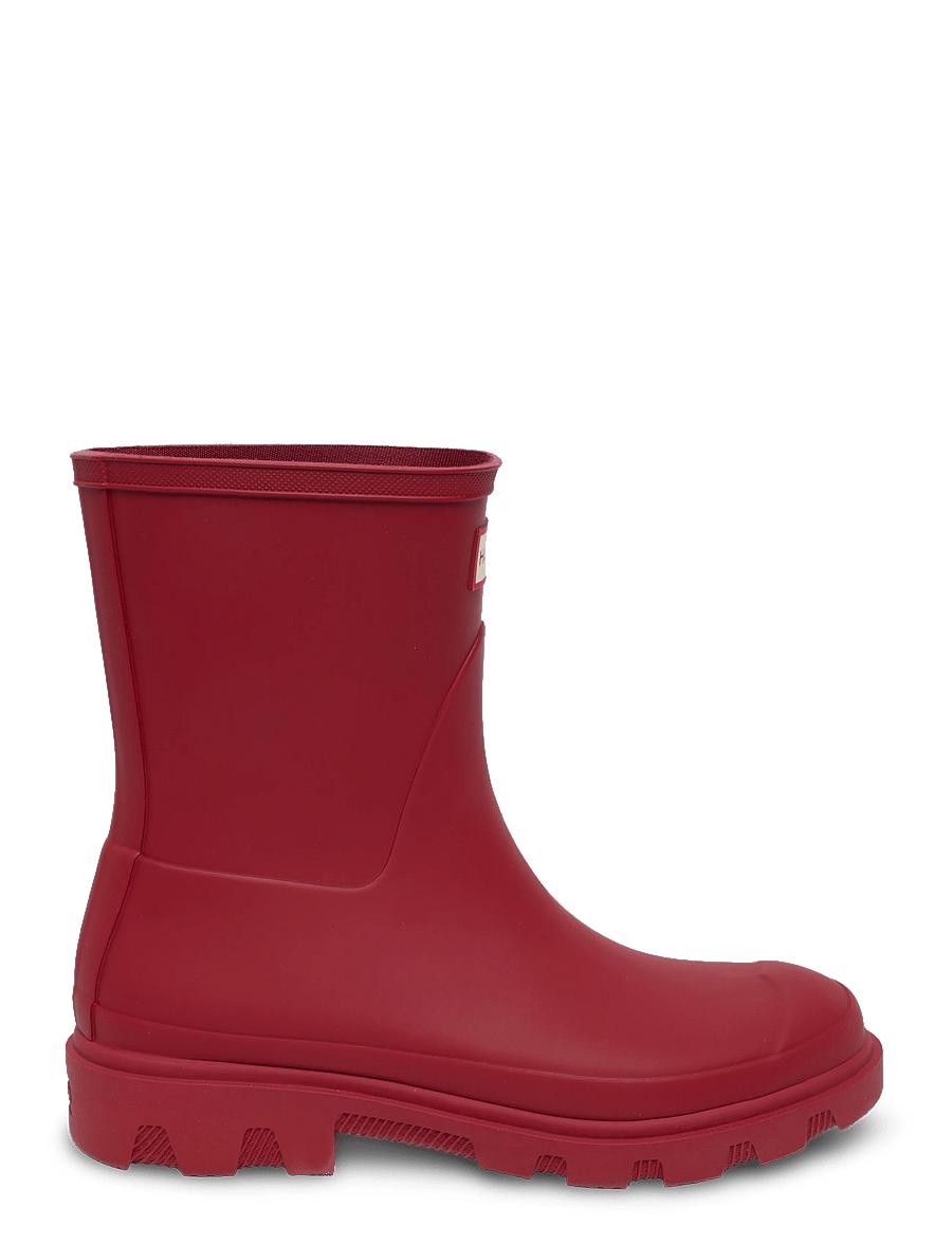 Hunter - UNISEX DOWNPOUR SHORT BOOT - igapäevane stiil - military red - 2