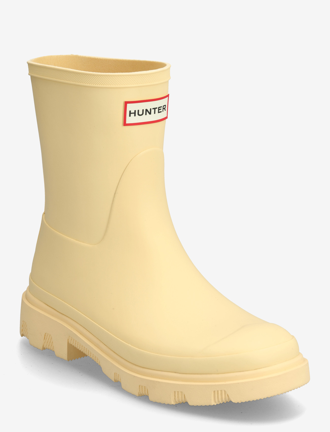 Hunter - UNISEX DOWNPOUR SHORT BOOT - hverdags stil - pale yellow - 0