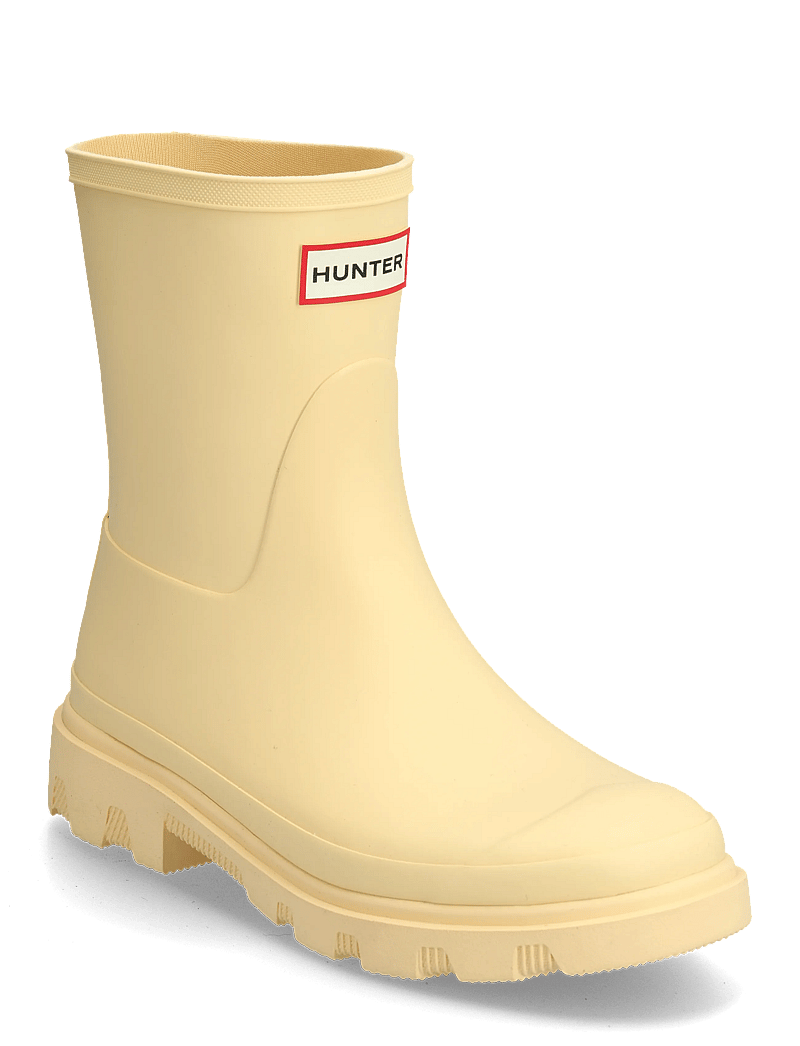 Hunter - UNISEX DOWNPOUR SHORT BOOT - hverdags stil - pale yellow - 0