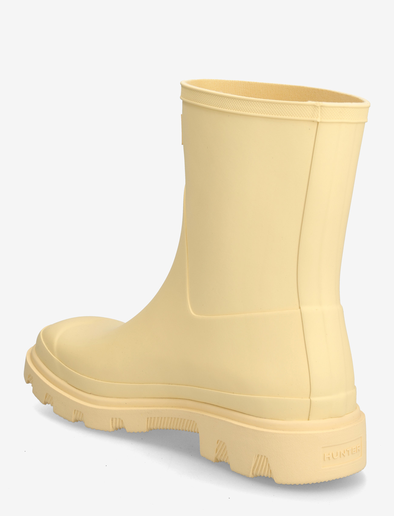 Hunter - UNISEX DOWNPOUR SHORT BOOT - hverdags stil - pale yellow - 2
