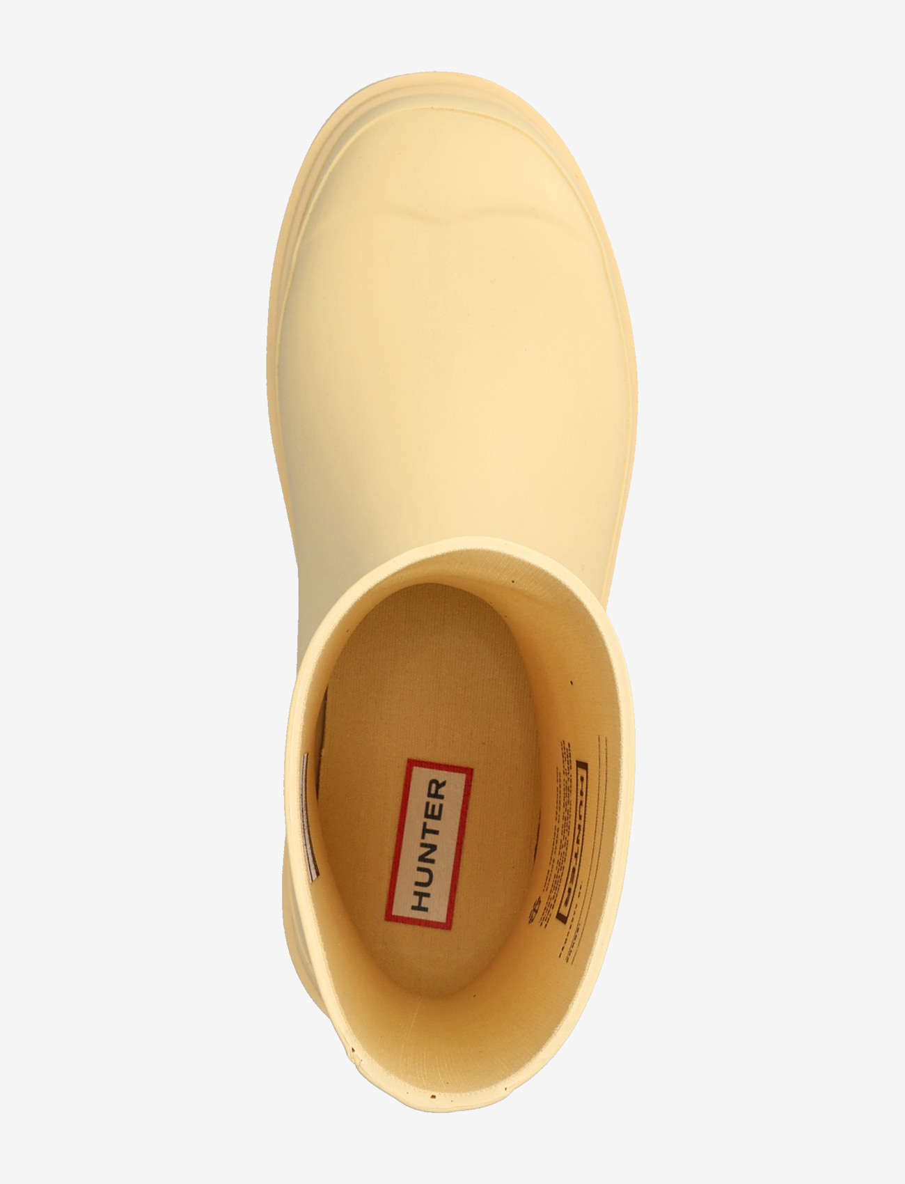Hunter - UNISEX DOWNPOUR SHORT BOOT - hverdags stil - pale yellow - 3