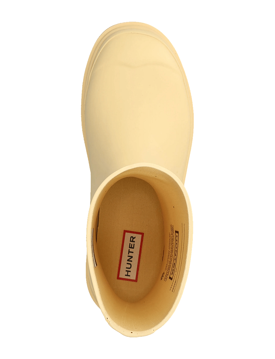 Hunter - UNISEX DOWNPOUR SHORT BOOT - hverdags stil - pale yellow - 3