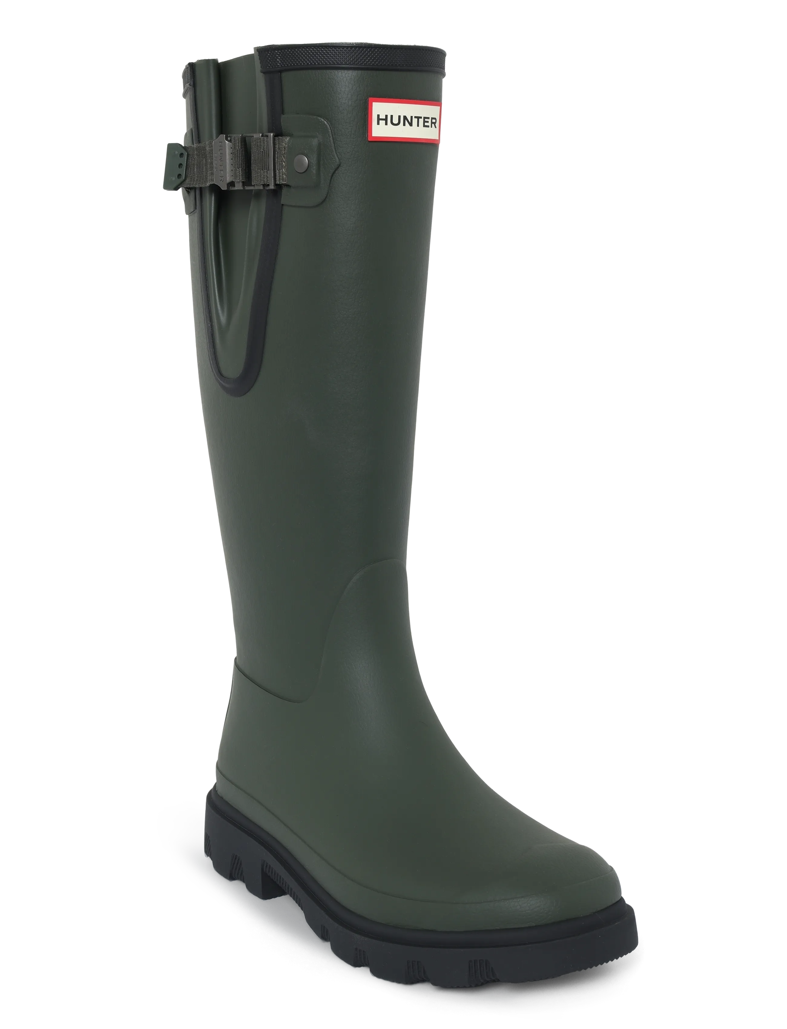Hunter Unisex Downpour Adjustable Boot, 39, Boots, Khakigrün - Rain Frauen