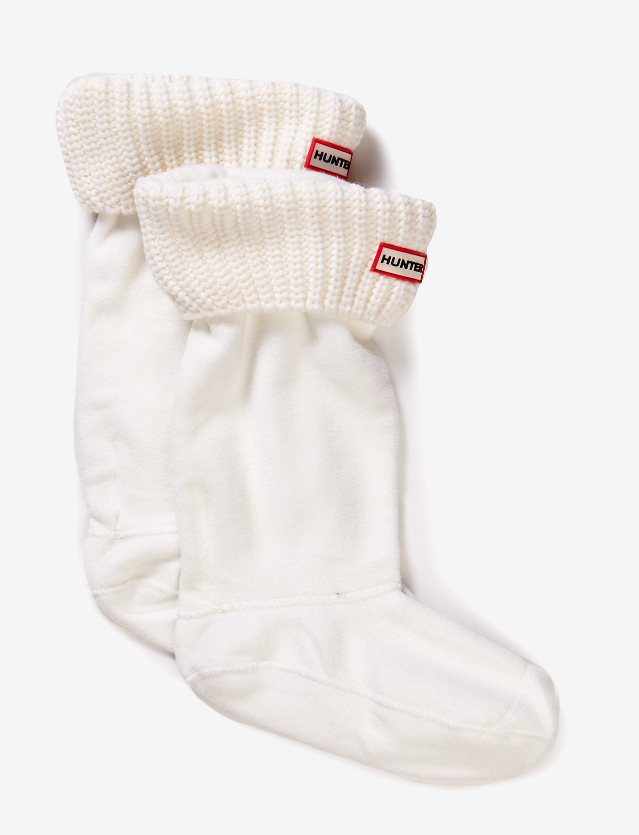 Hunter - Hunter Half Cardigan Boot Sock - white - 0