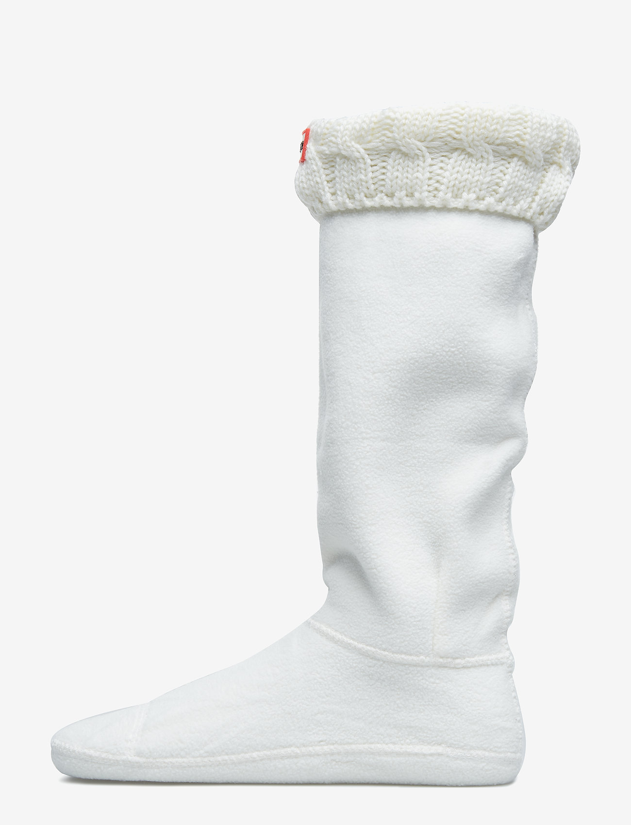 Hunter 6 Stitch CableBoot Sock - NATURAL WHITE