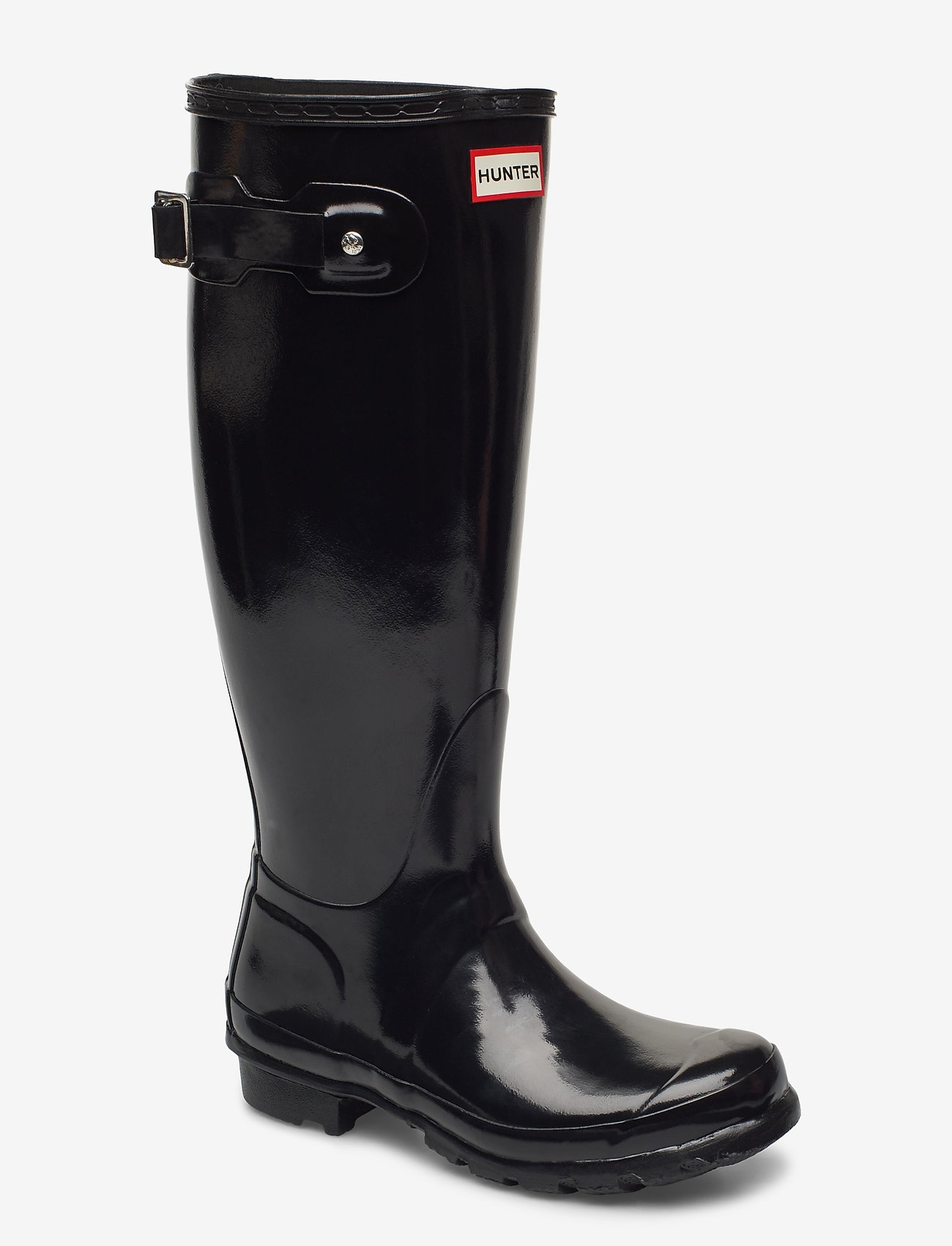 Hunter - WOMENS ORIGINAL TALL GLOSS BOOT - vardagsstil - black - 0