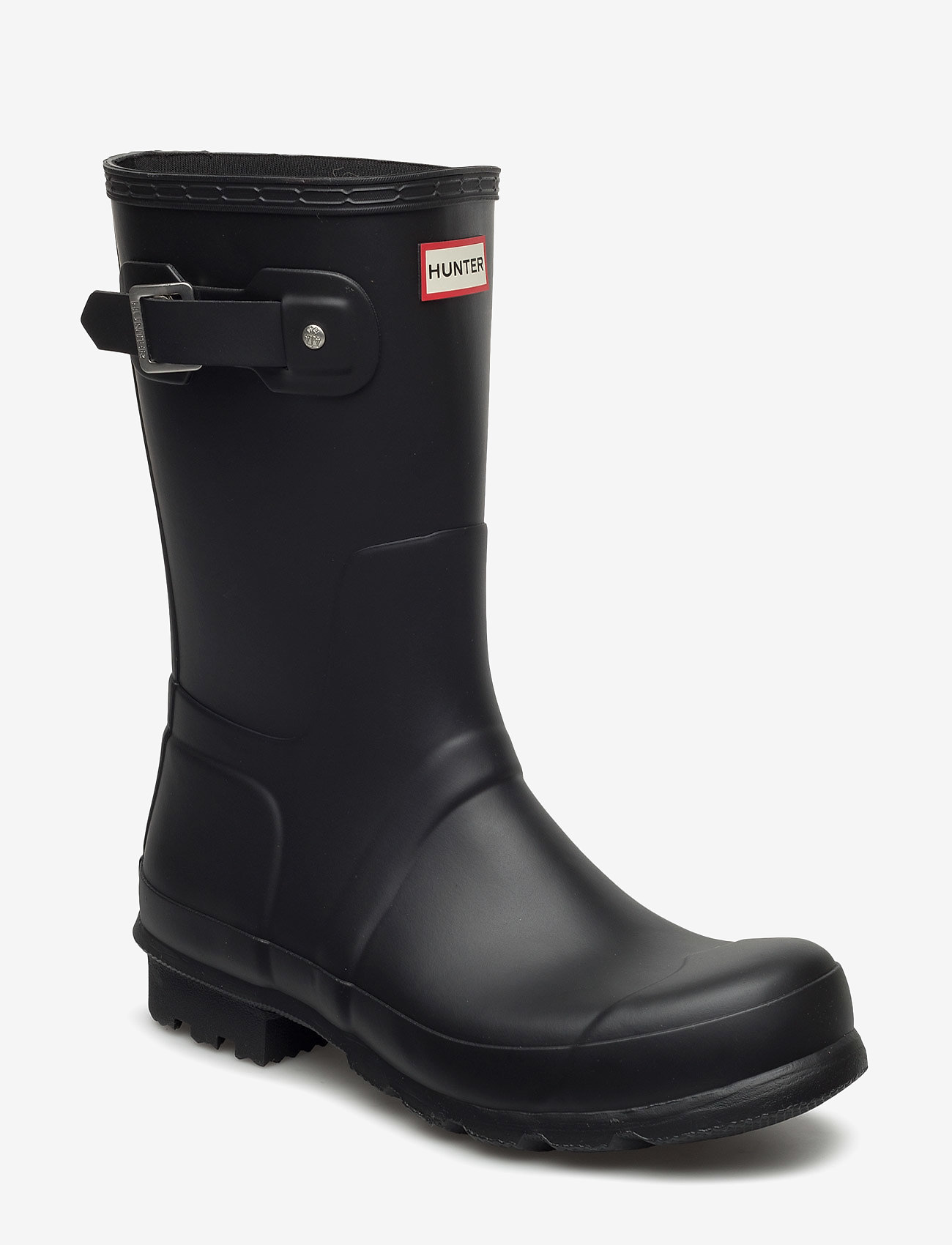 Hunter MENS ORIGINAL SHORT BOOT - Gummistøvler - BLACK / black