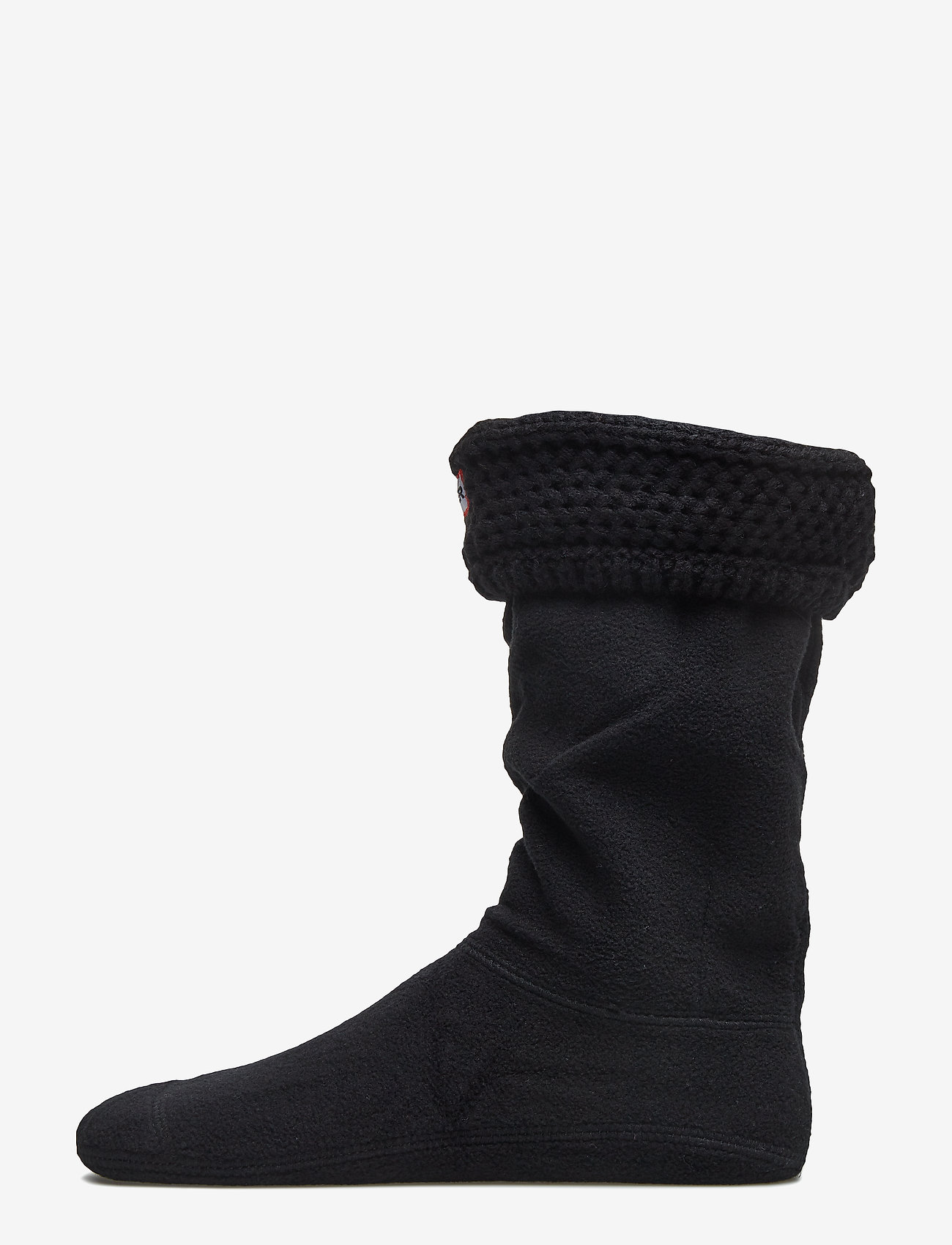 Short Moss Cable WellySock - BLACK