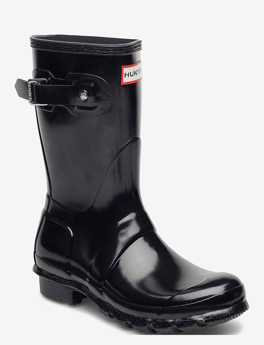 Hunter - Womens Original Short Gloss Boot - alltags-style - black - 0