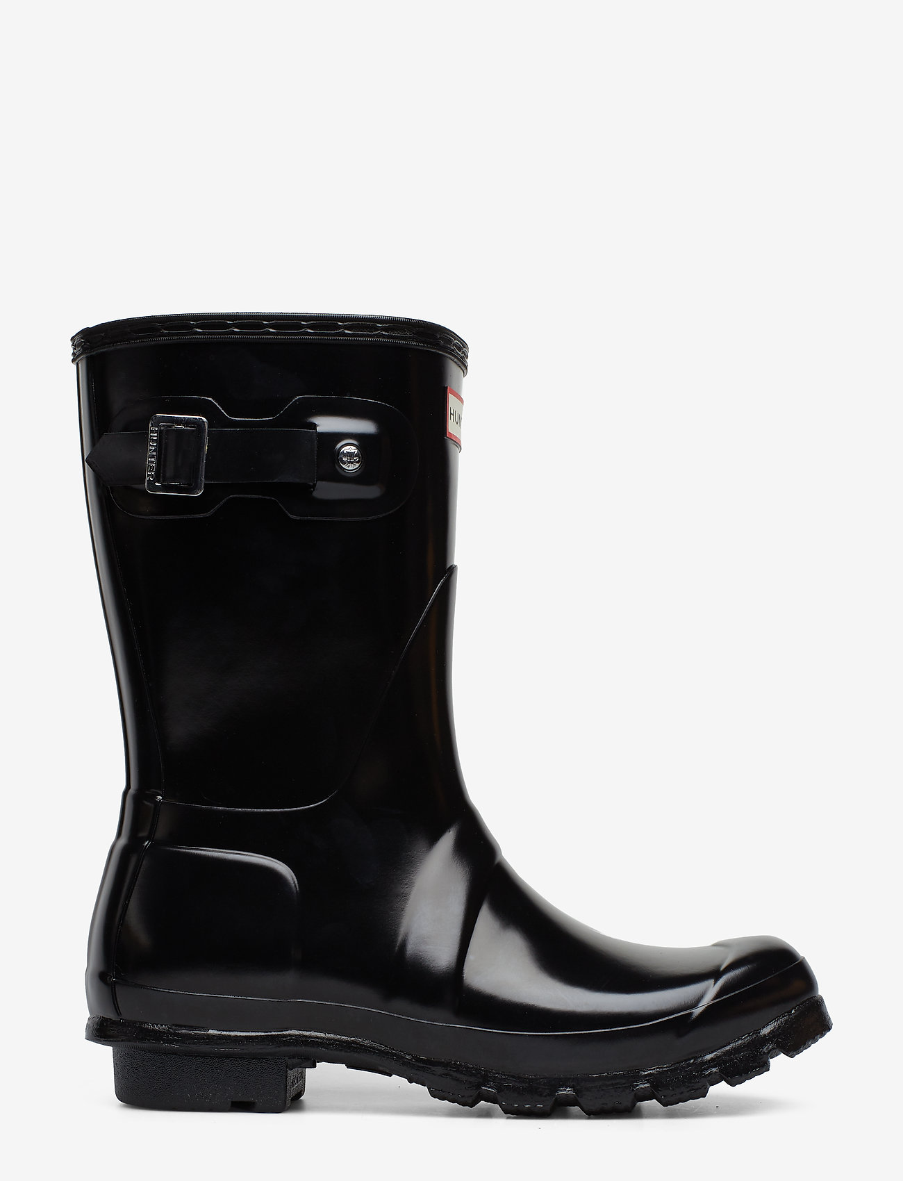 Hunter - WOMENS ORIGINAL SHORT GLOSS BOOT - hverdags stil - black - 1