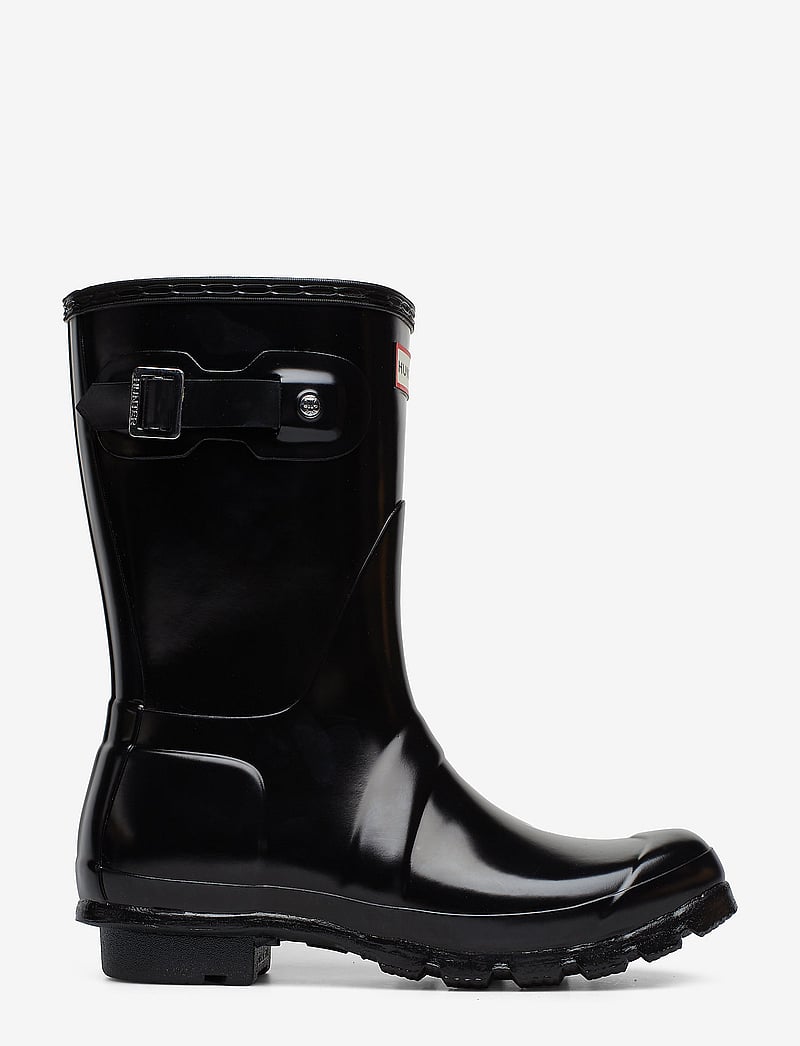 Hunter - WOMENS ORIGINAL SHORT GLOSS BOOT - hverdags stil - black - 1