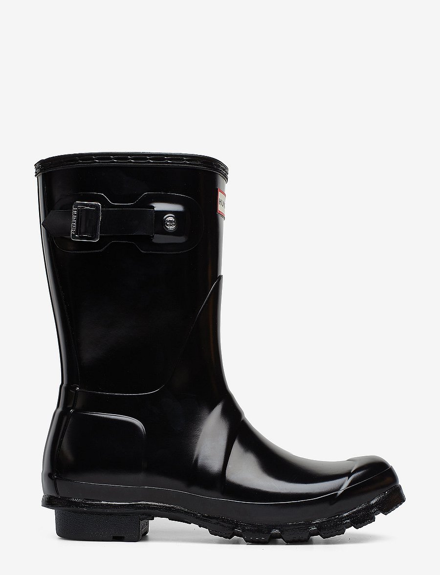 Hunter - Womens Original Short Gloss Boot - alltags-style - black - 1