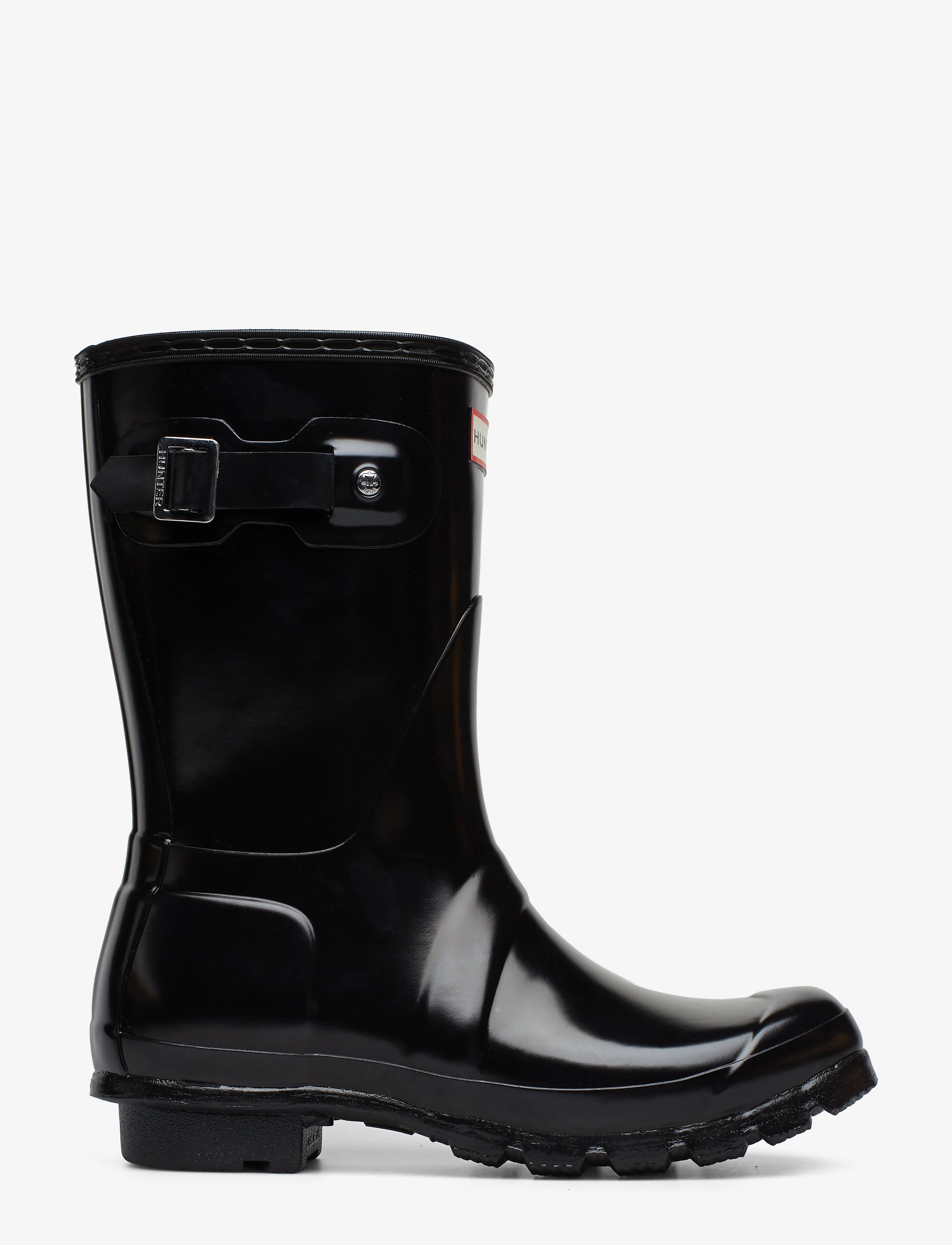 Hunter - WOMENS ORIGINAL SHORT GLOSS BOOT - alltags-style - black - 1