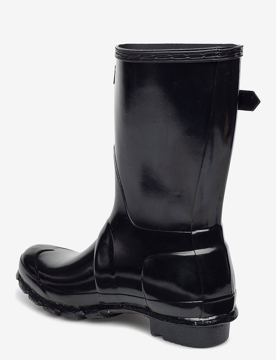 Hunter - Womens Original Short Gloss Boot - alltags-style - black - 2