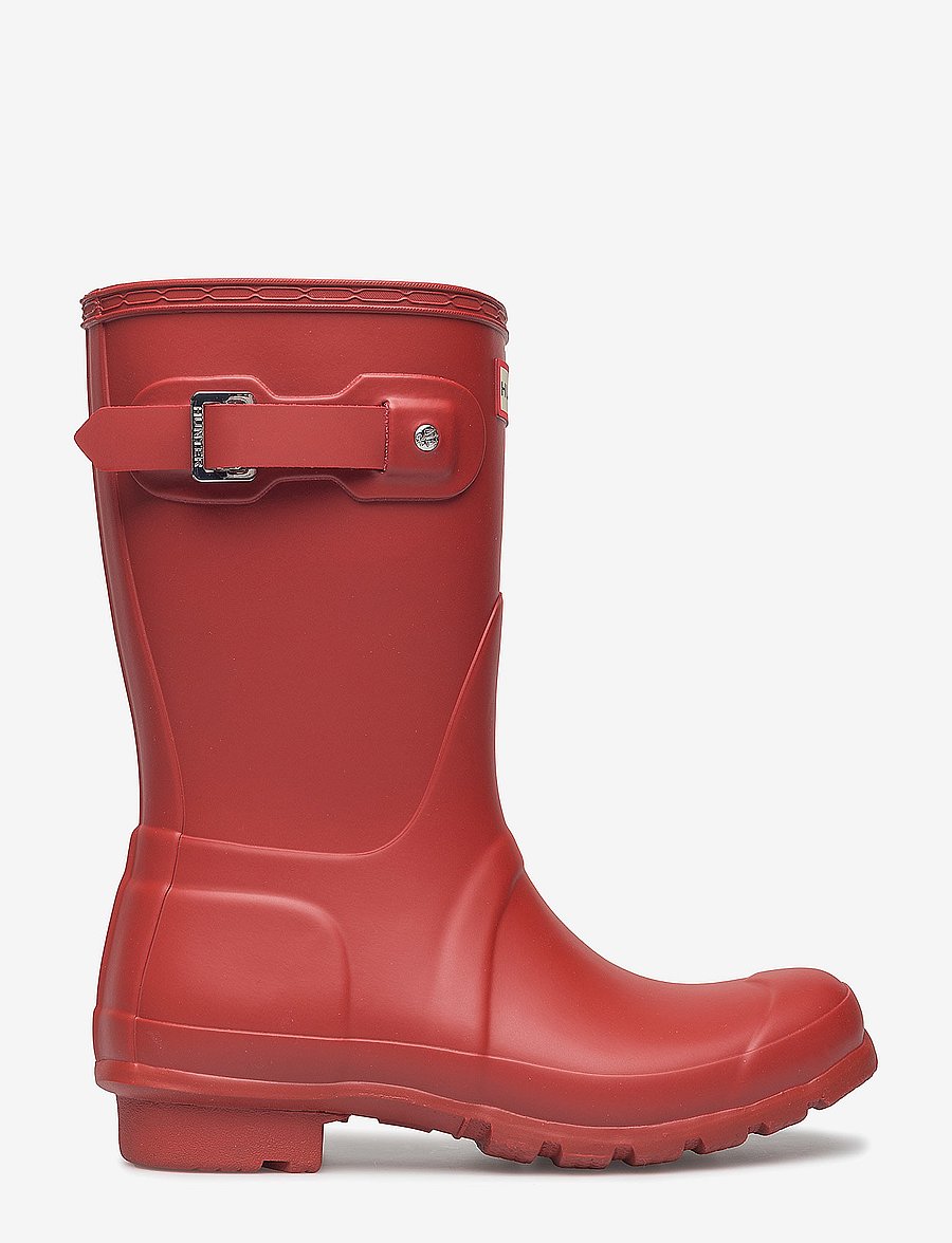 Hunter - WOMENS ORIGINAL SHORT BOOT - modetrends - military red - 1