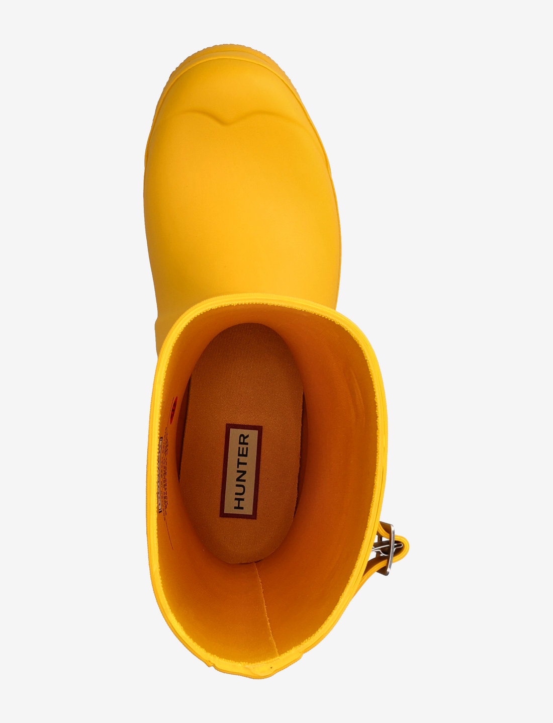 Hunter short yellow rain top boots