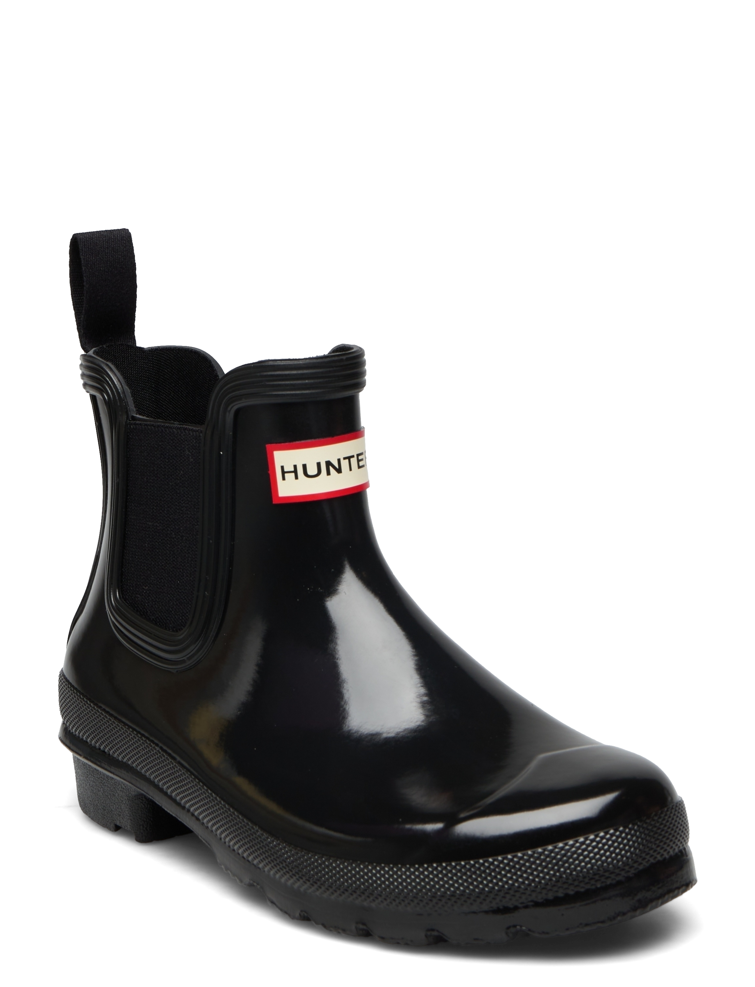 Hunter Womens Original Chelsea Gloss Boot, 38, Boots, Schwarz - Rain Frauen