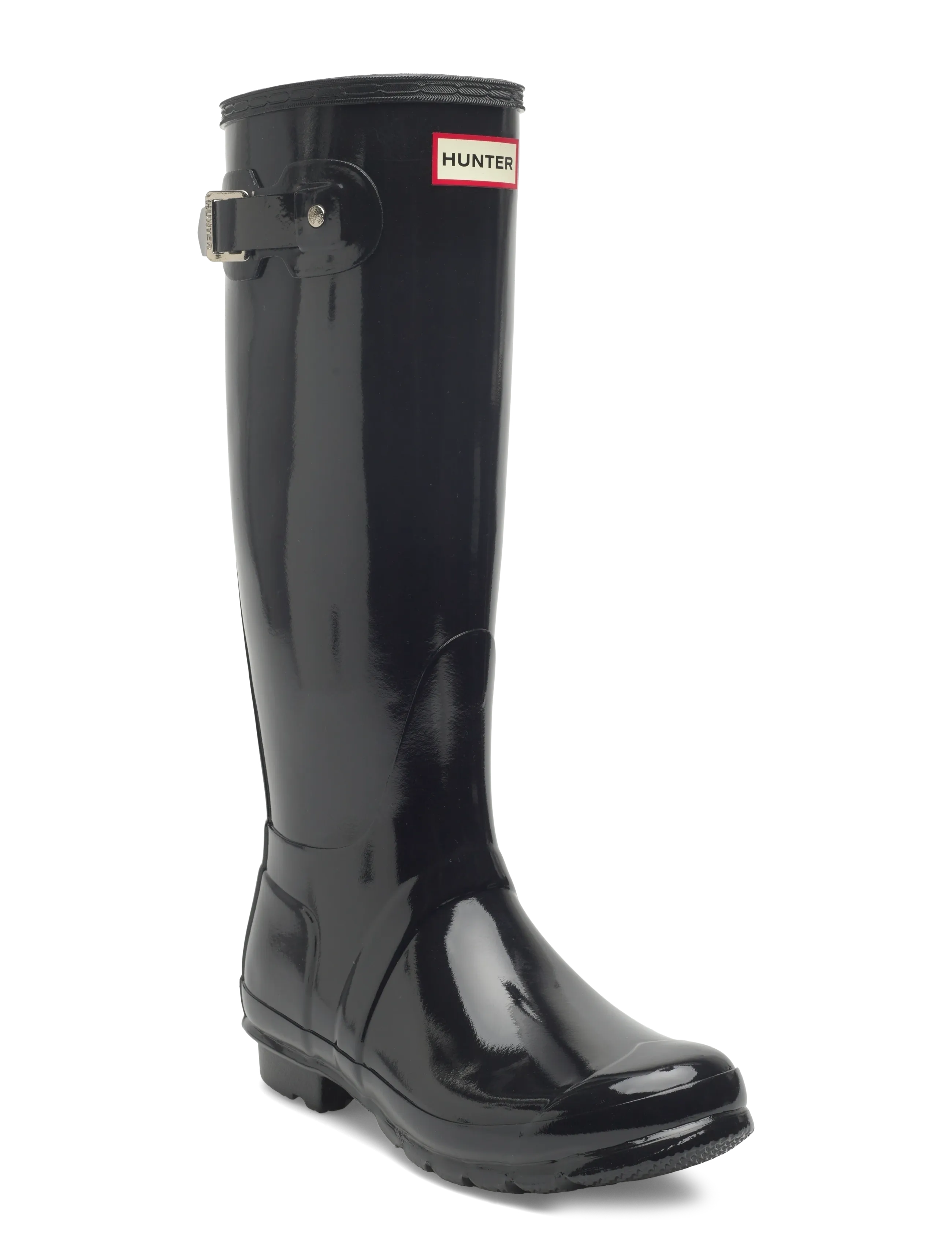 Hunter WOMENS ORIGINAL TALL GLOSS BOOT -  - BLACK / black