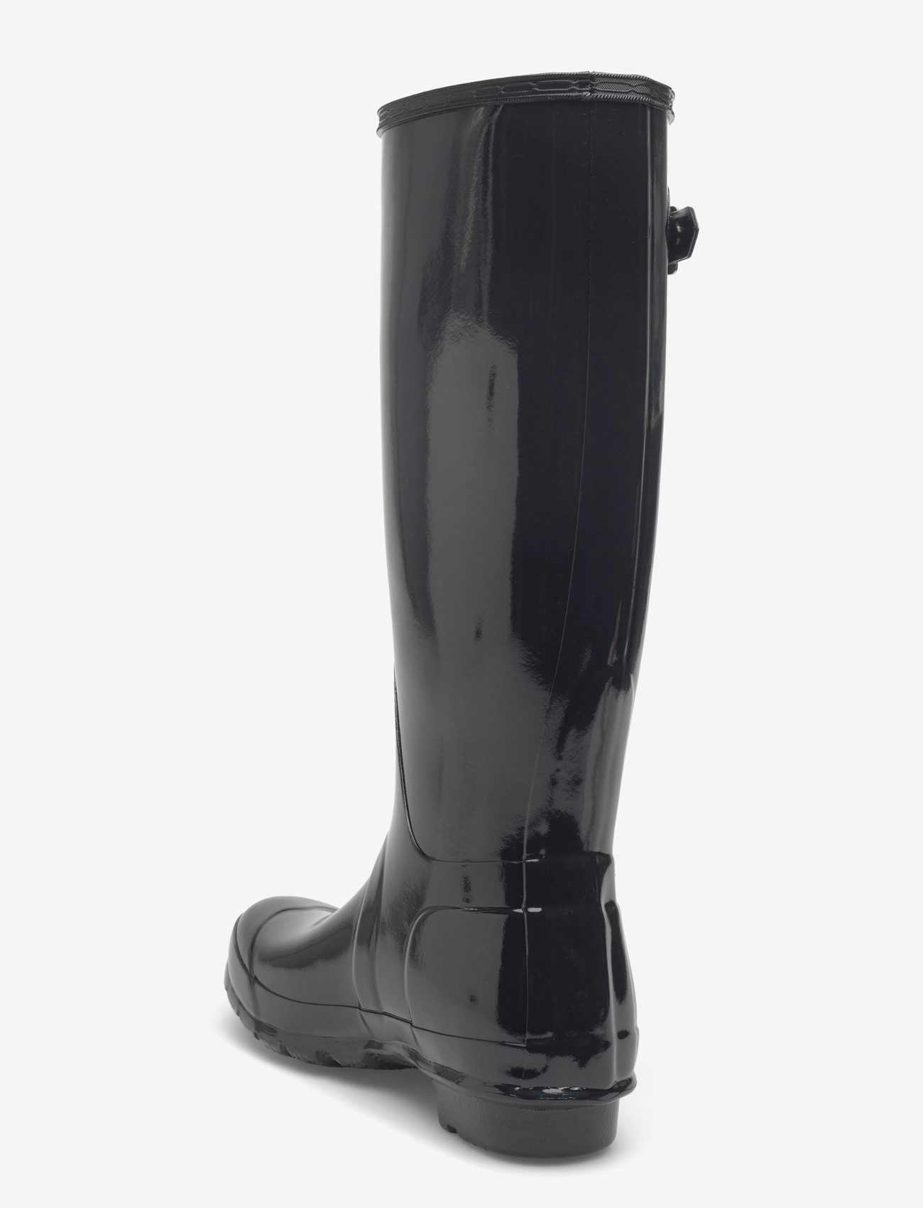 Hunter - WOMENS ORIGINAL TALL GLOSS BOOT - vardagsstil - black - 3