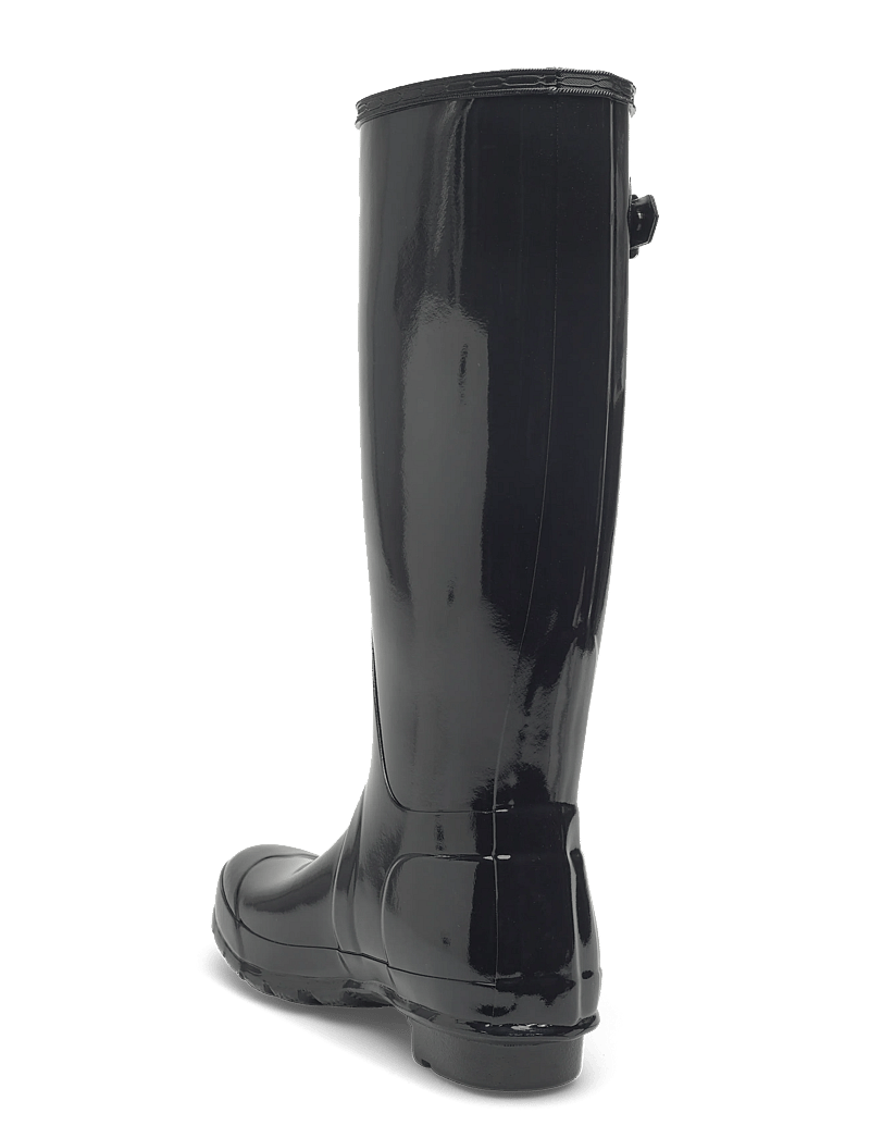 Hunter - WOMENS ORIGINAL TALL GLOSS BOOT - vardagsstil - black - 3