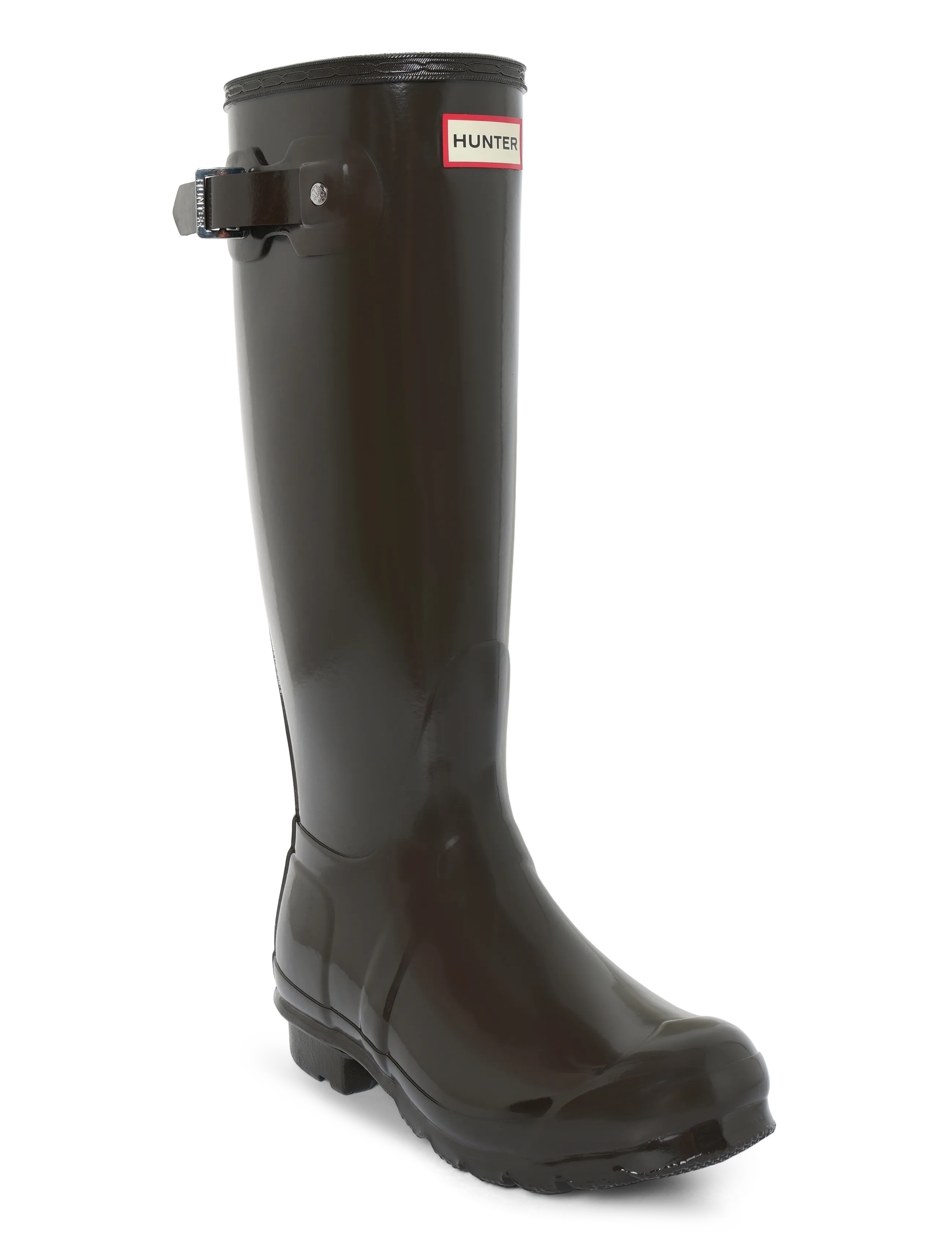 Hunter Womens Original Tall Gloss Boot, 39, Boots, Braun - Rain Frauen