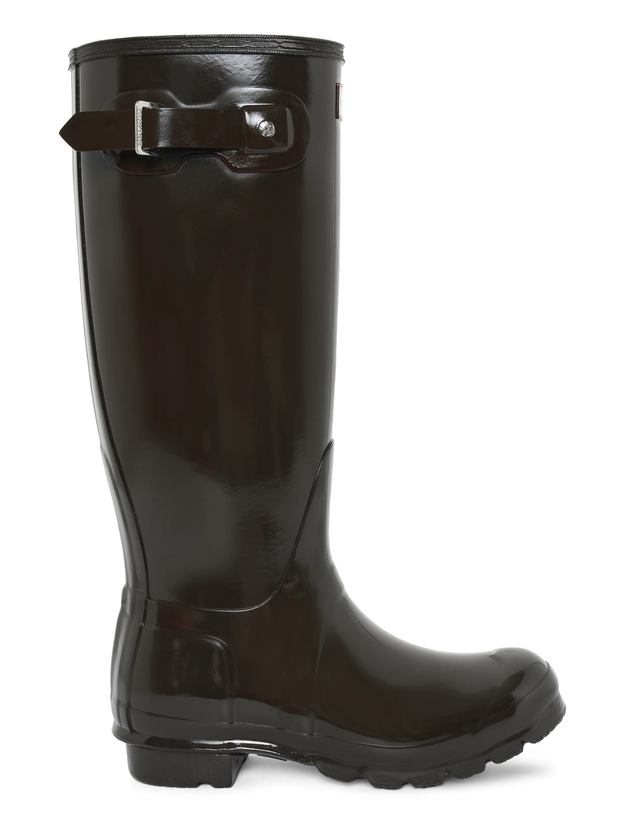 Hunter - WOMENS ORIGINAL TALL GLOSS BOOT - igapäevane stiil - chocolate brown - 2