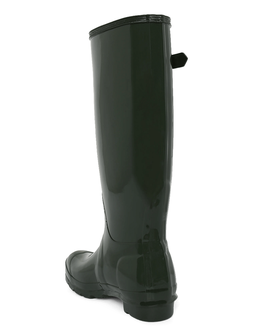 Hunter - WOMENS ORIGINAL TALL GLOSS BOOT - igapäevane stiil - dark olive - 1