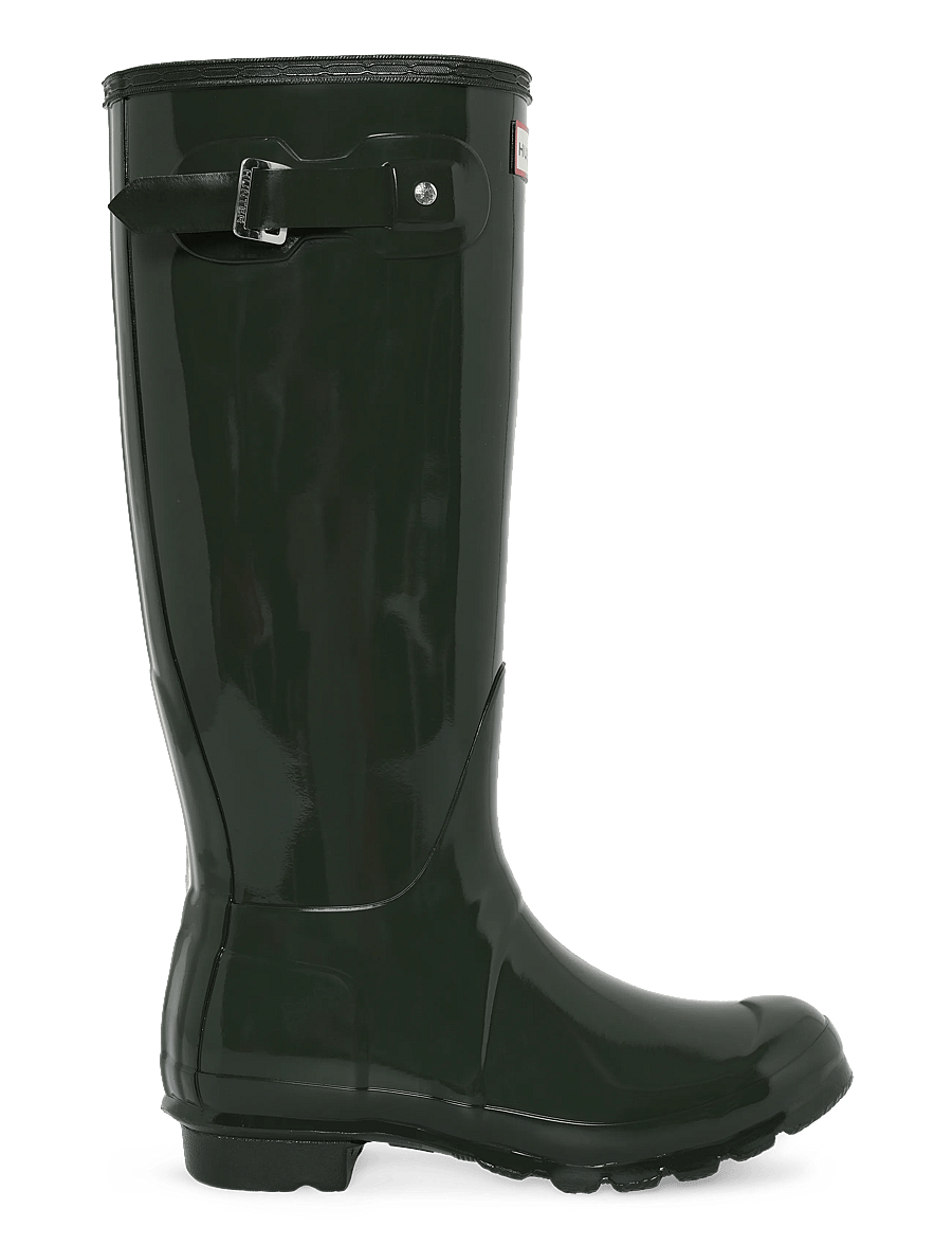 Hunter - WOMENS ORIGINAL TALL GLOSS BOOT - igapäevane stiil - dark olive - 2