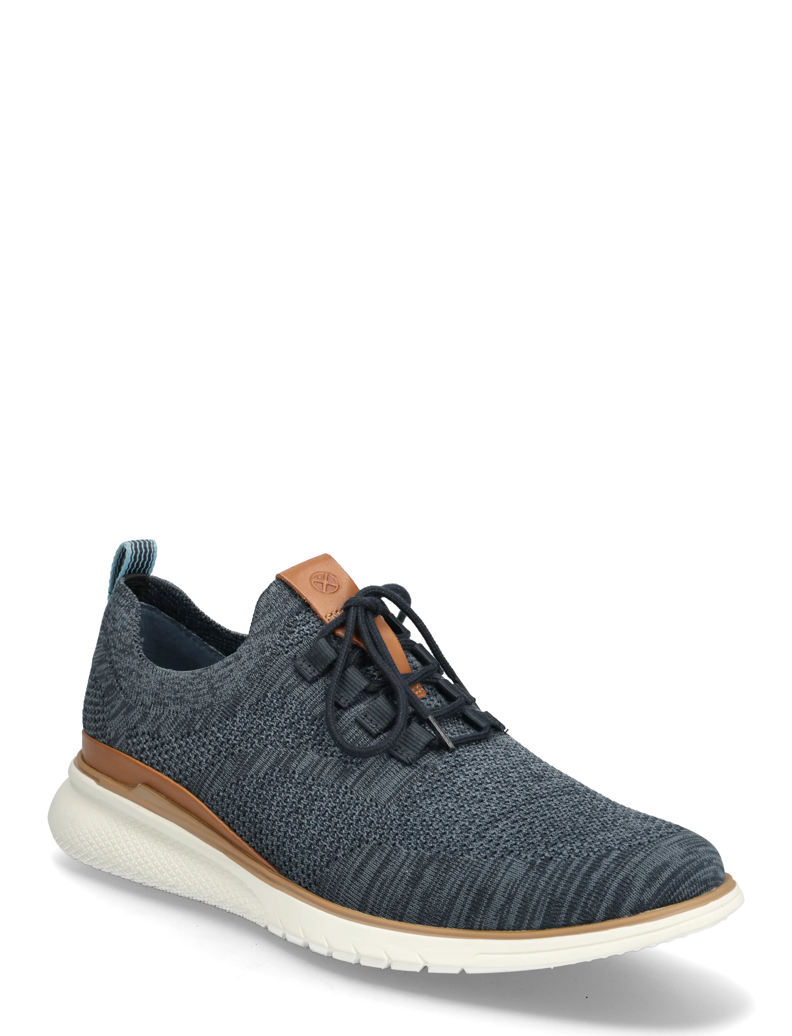 Hush Puppies Men's Advance Knit Laceup - Navy Blue Knit - Sko - NAVY BLUE KNIT / white