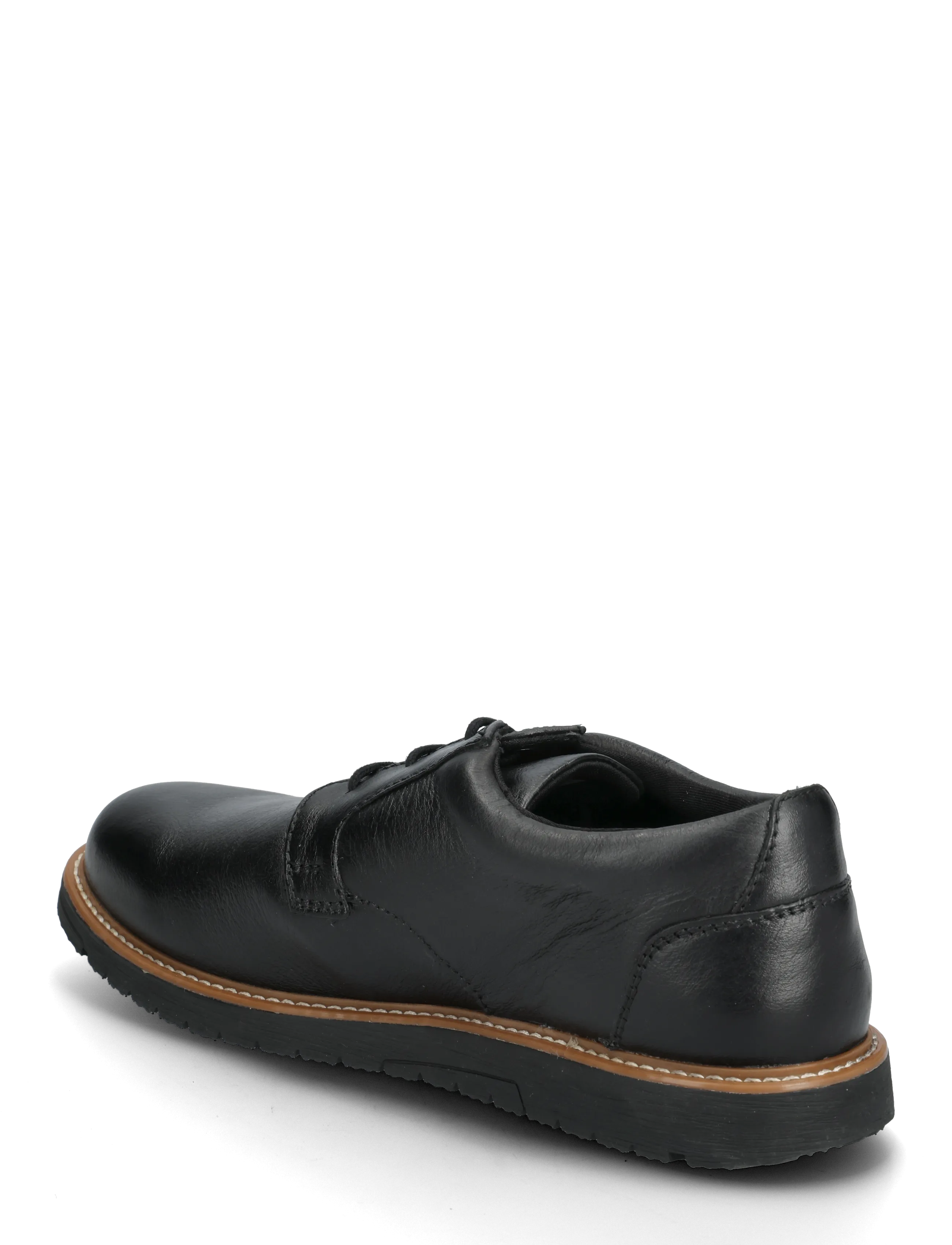 Hush Puppies - Men's Jenson Oxford  - Bold Black Leather - suvarstomi batai - bold black leather - 2