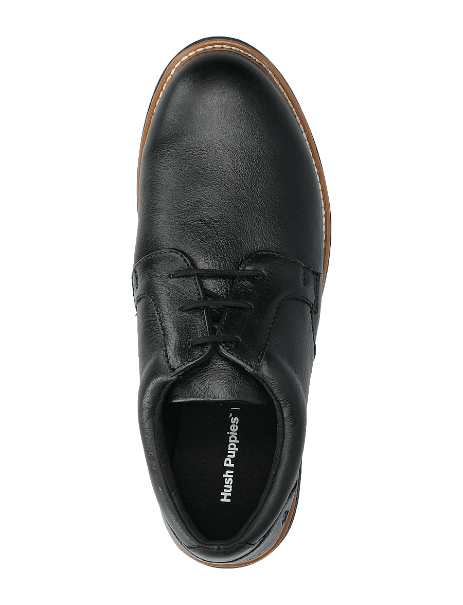Hush Puppies - Men's Jenson Oxford - Bold Black Leather - chaussures oxford - bold black leather - 3
