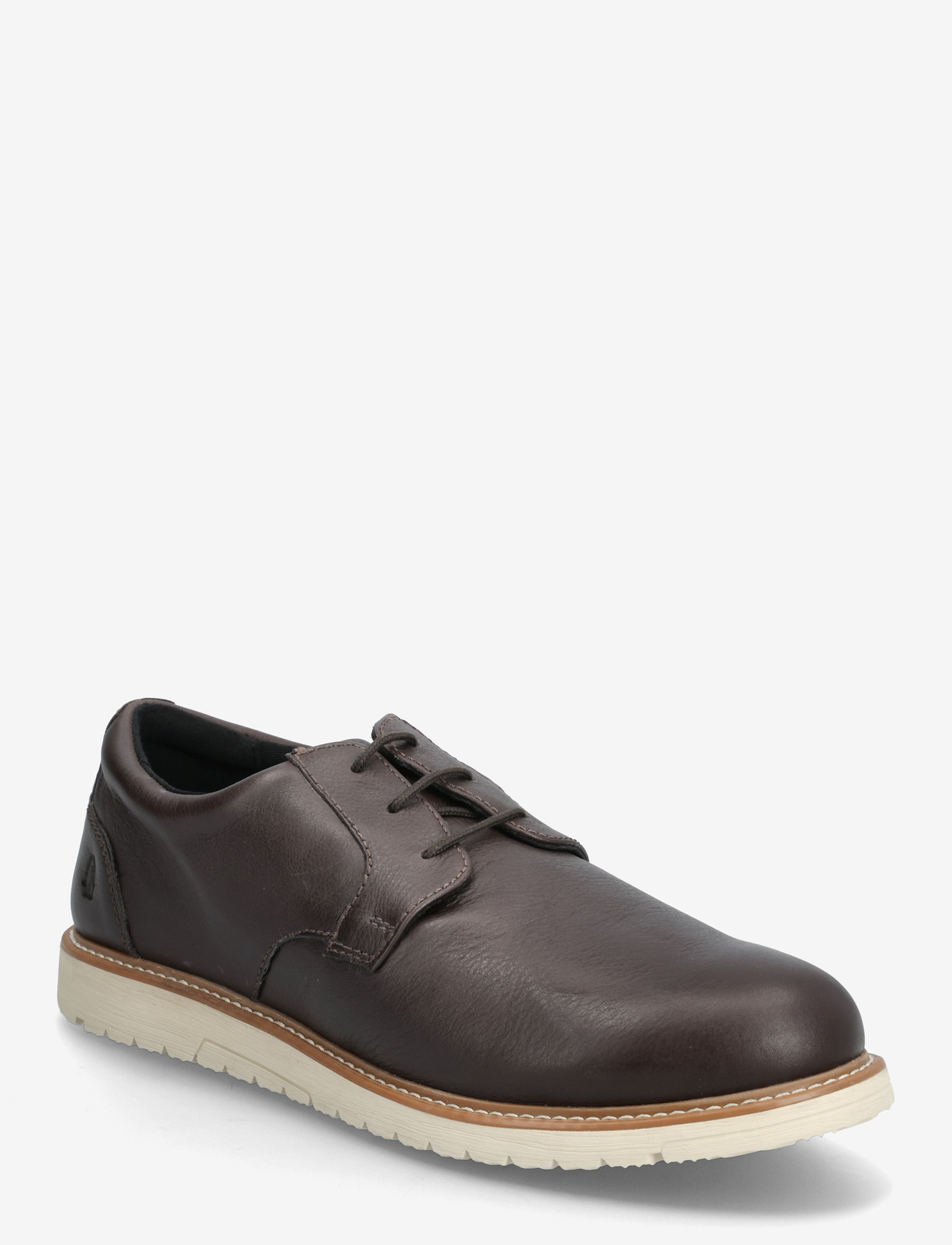 Hush Puppies Men's Jenson Oxford  - Dark Brown Leather - Wędrówki - DARK BROWN LEATHER / brown