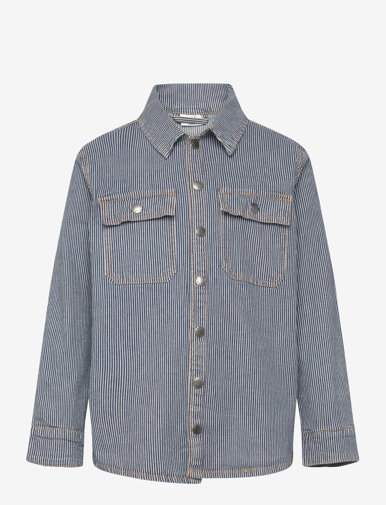 Hust & Claire - HCJack Yd  stripe - overshirts - blue denim - 0