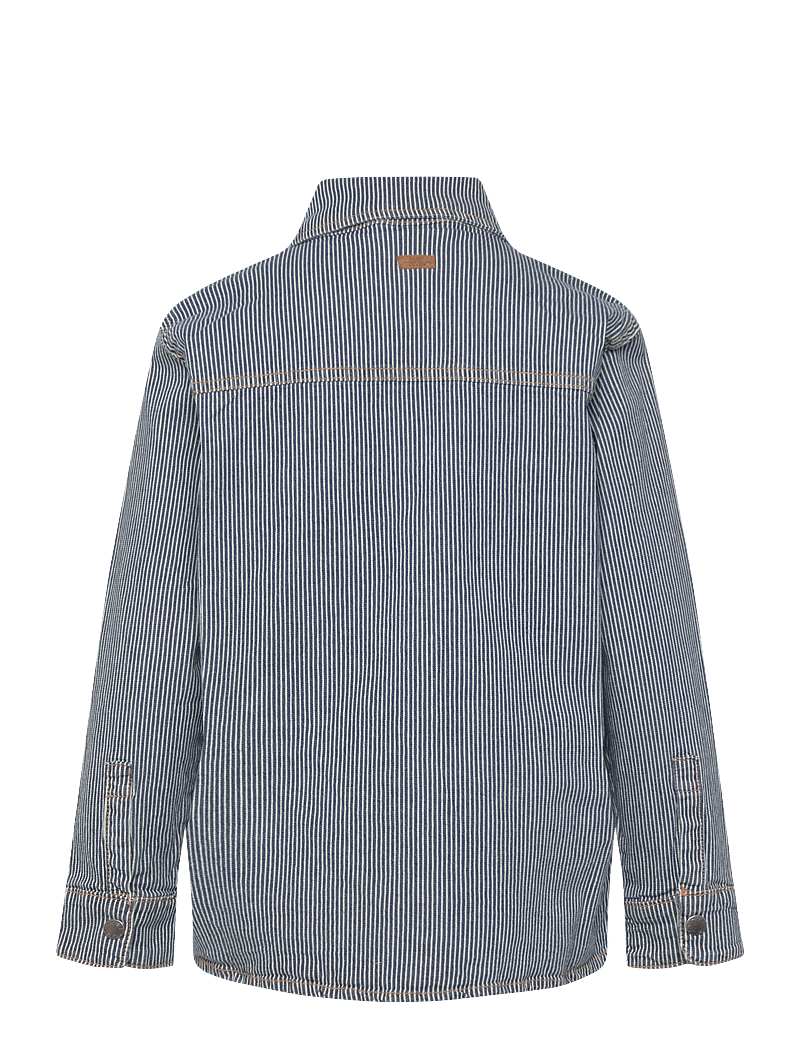 Hust & Claire - HCJack Yd stripe - overshirts - blue denim - 1