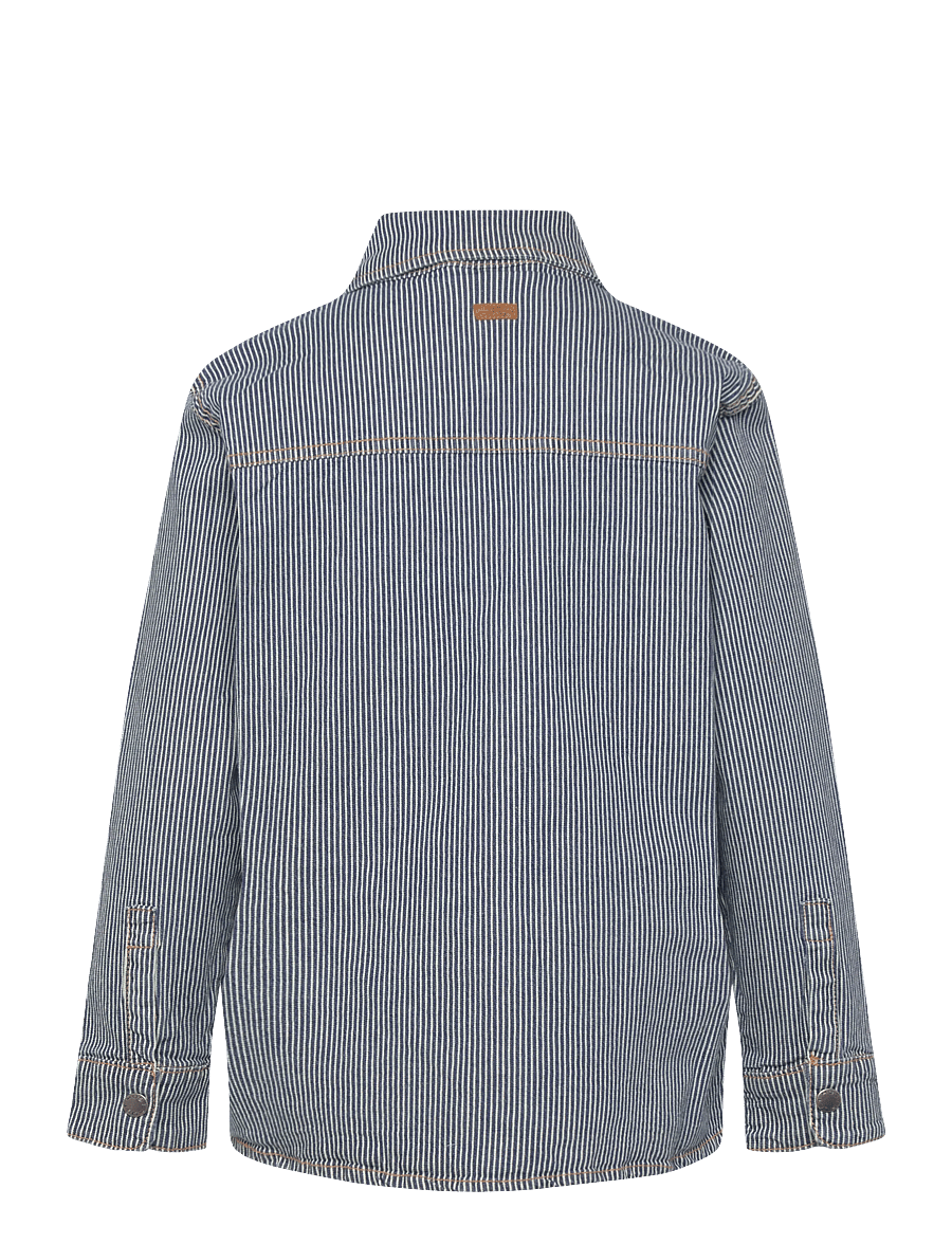 Hust & Claire - HCJack Yd stripe - overshirts - blue denim - 1