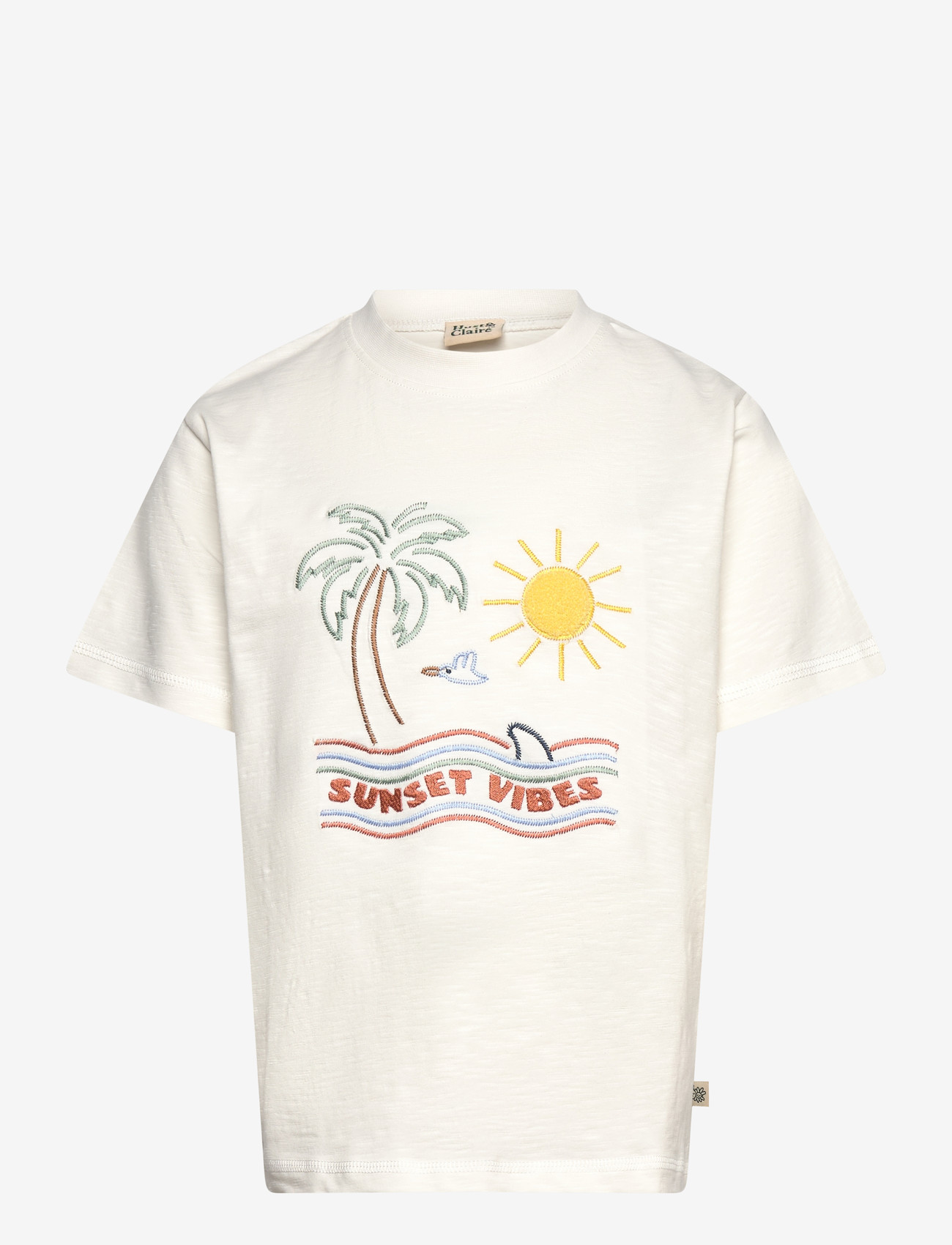 Hust & Claire - HCArthur Sunset - kortærmede t-shirts - ivory - 0