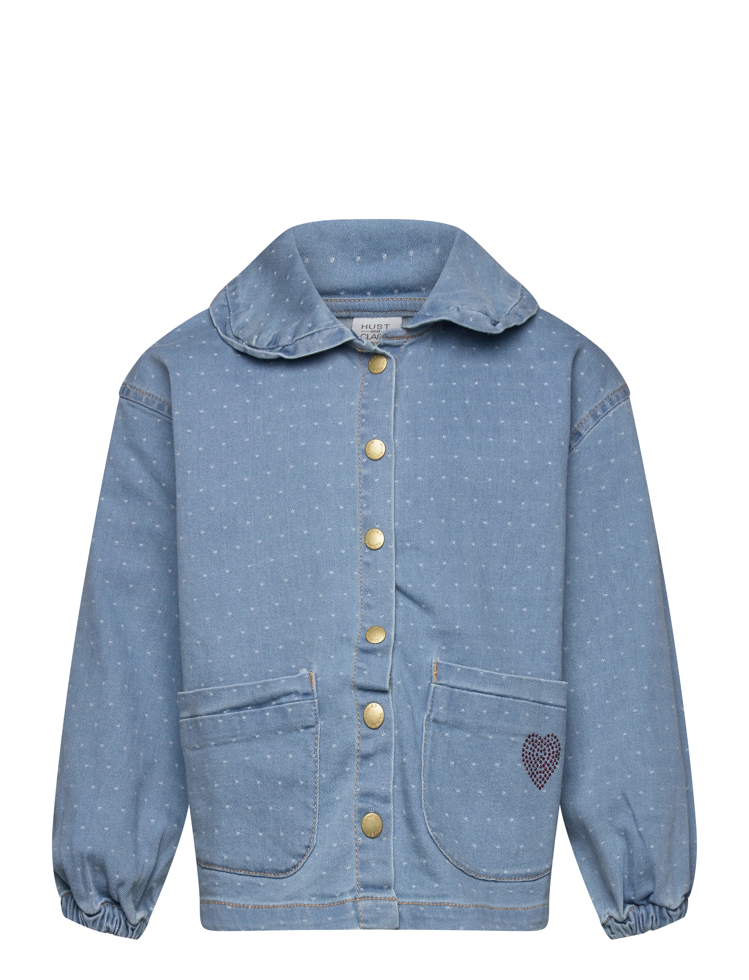 Hust & Claire Hcely Dotty Denim, 128, Jackets Coats, Blau - Denim Corduroy, Kinder