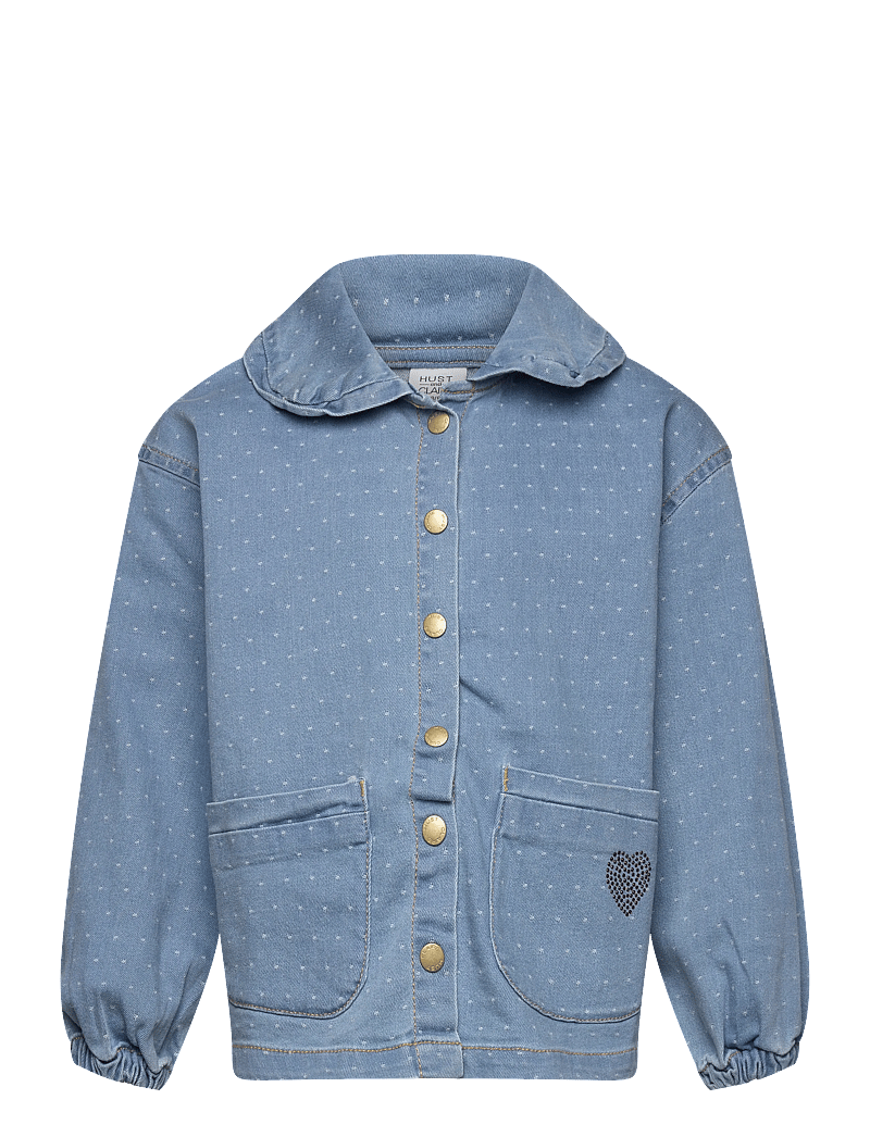 Hust & Claire - HCEly Dotty denim - teksa ja velvet - blue denim - 0