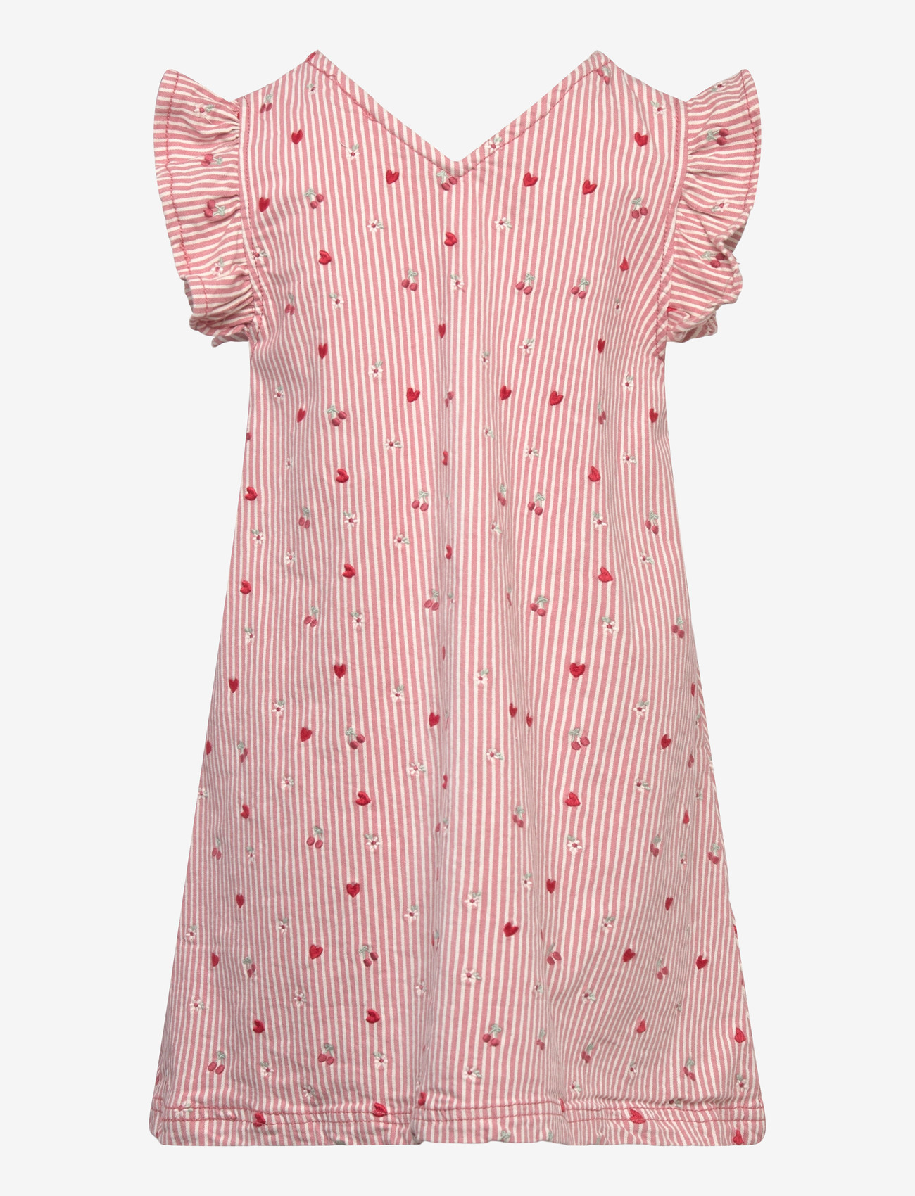 Hust & Claire - HCKaroline Stripes - short-sleeved baby dresses - sorbet - 1