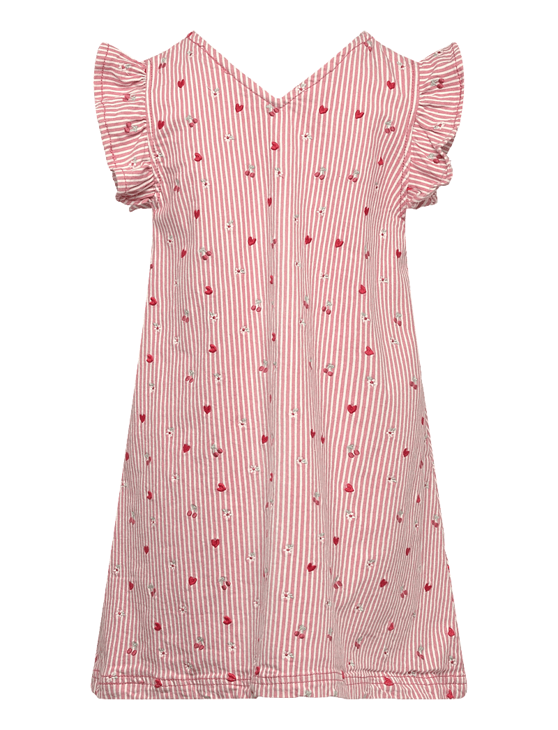 Hust & Claire - HCKaroline Stripes - short-sleeved baby dresses - sorbet - 1