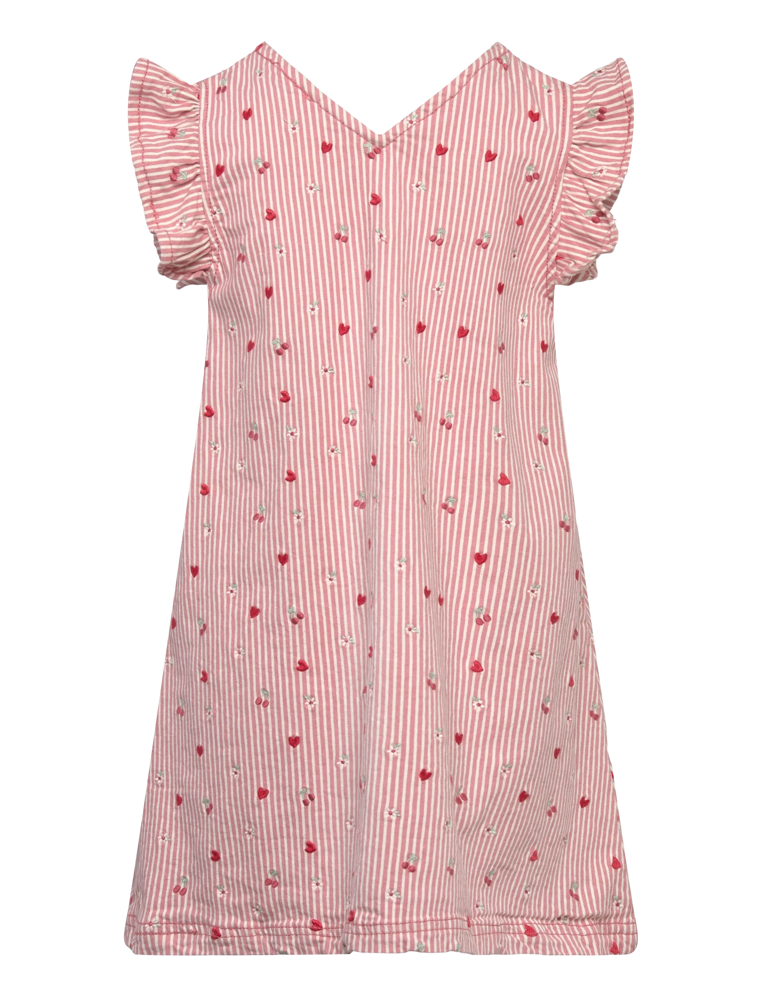 Hust & Claire - HCKaroline Stripes - kortærmede babykjoler - sorbet - 1