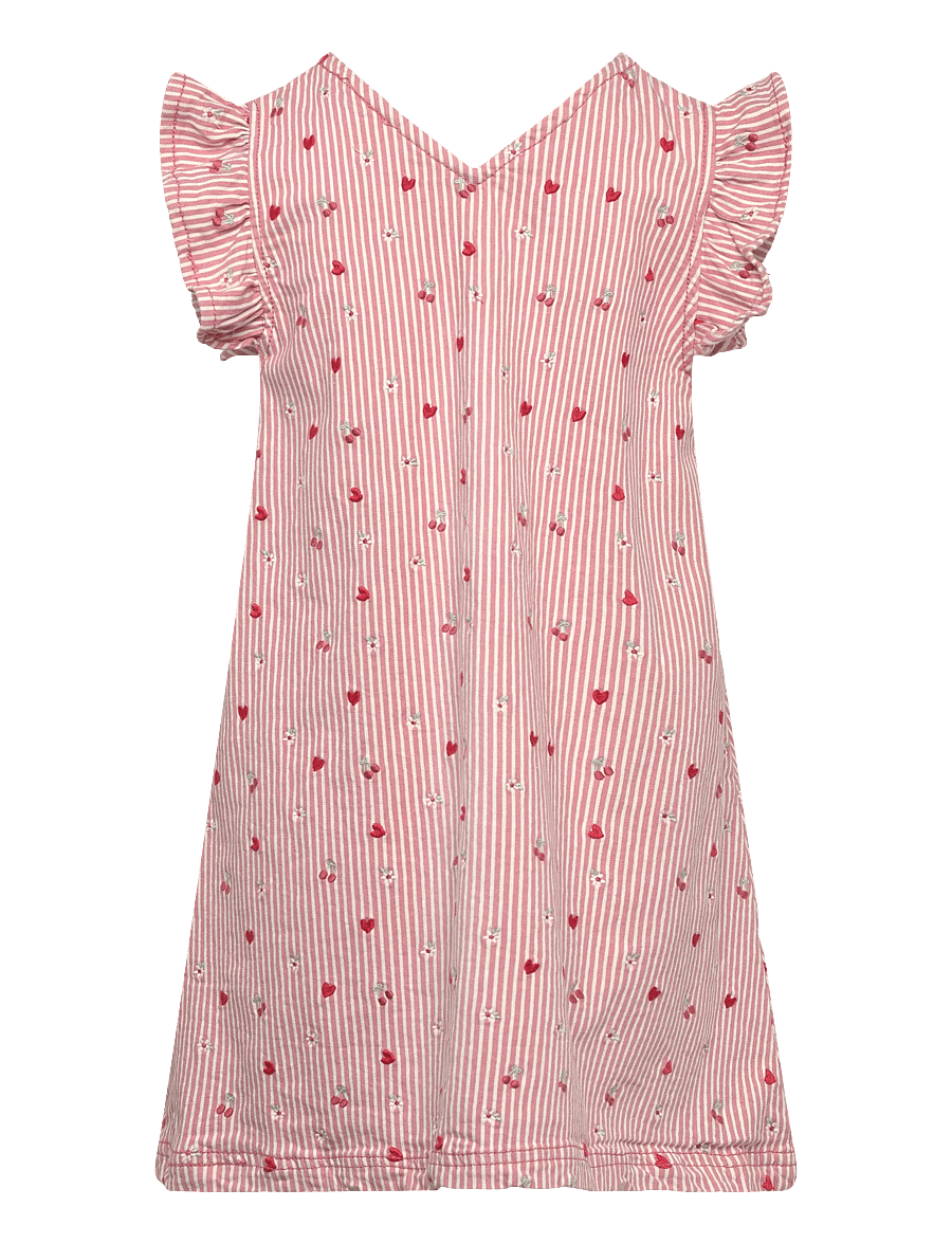 Hust & Claire - HCKaroline Stripes - kortærmede babykjoler - sorbet - 1